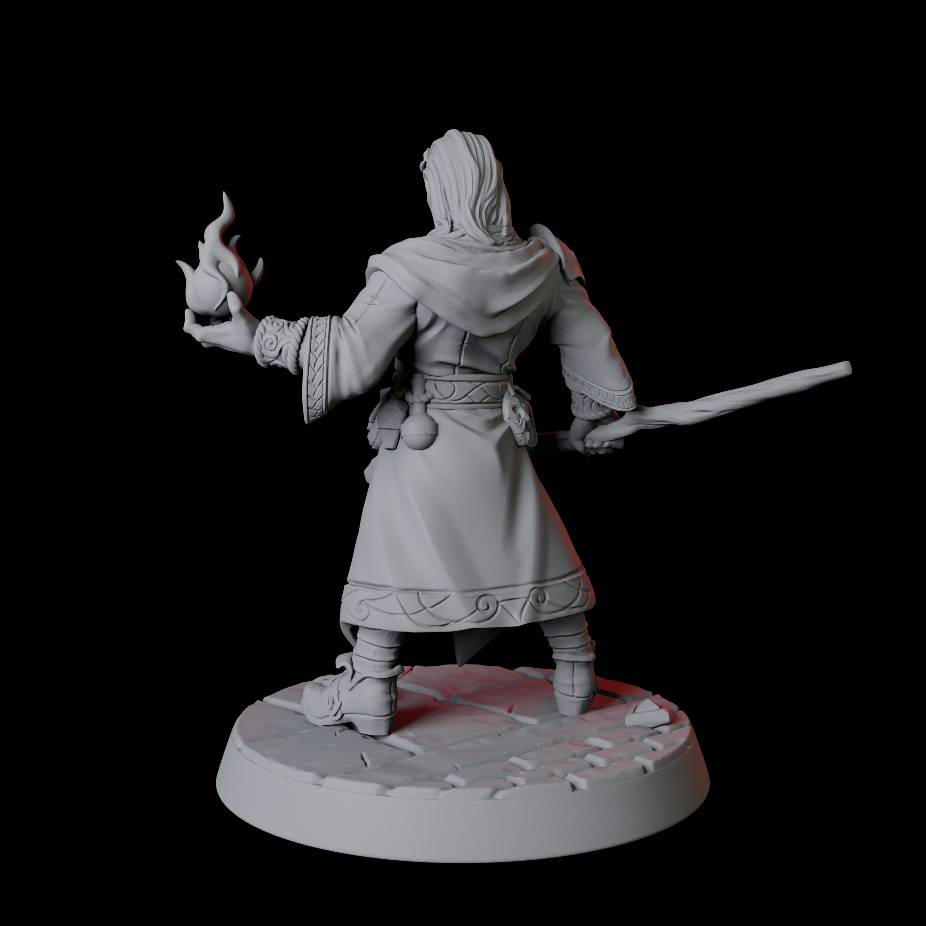 Apprentice Wizard B Miniature for Dungeons and Dragons, Pathfinder or other TTRPGs