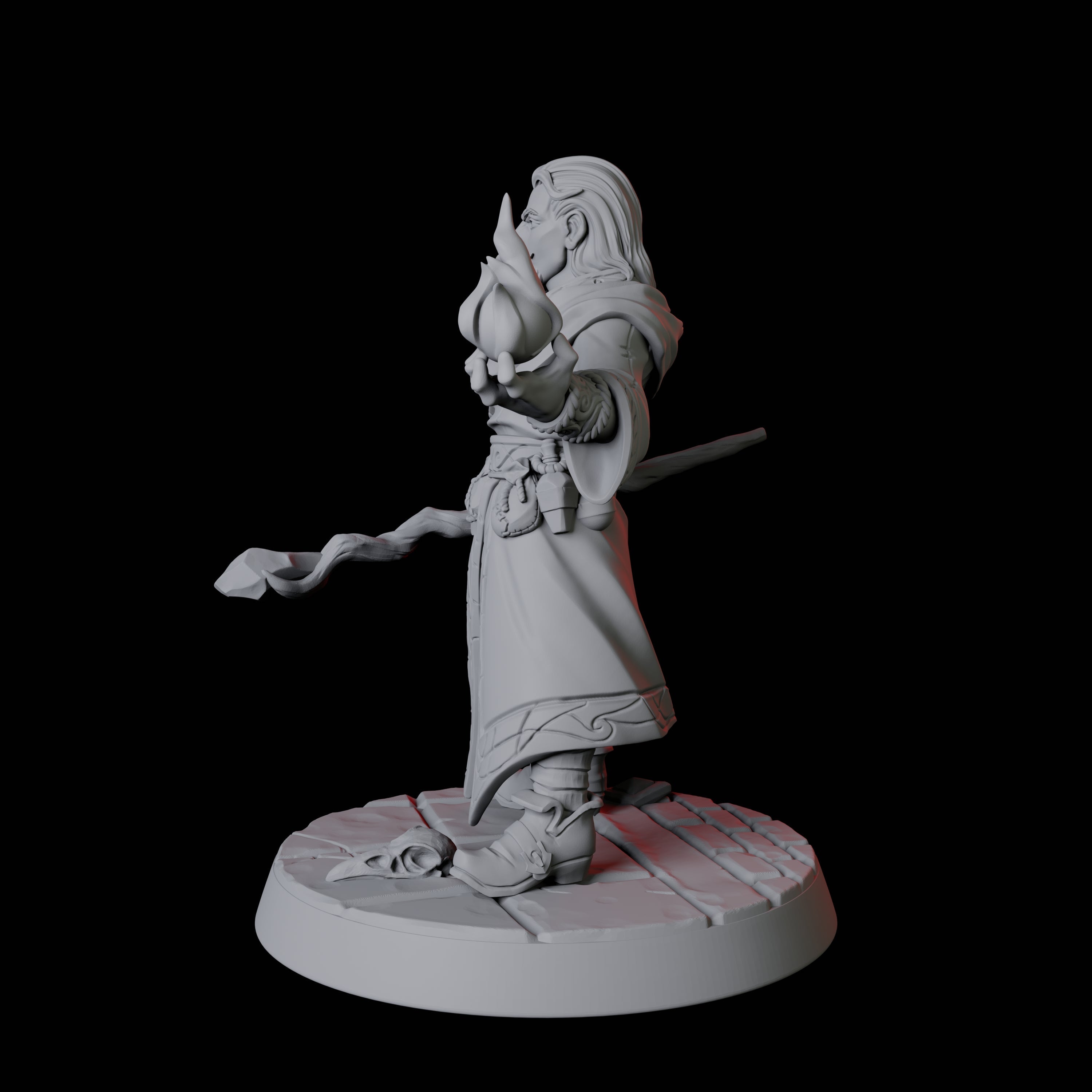 Apprentice Wizard B Miniature for Dungeons and Dragons, Pathfinder or other TTRPGs