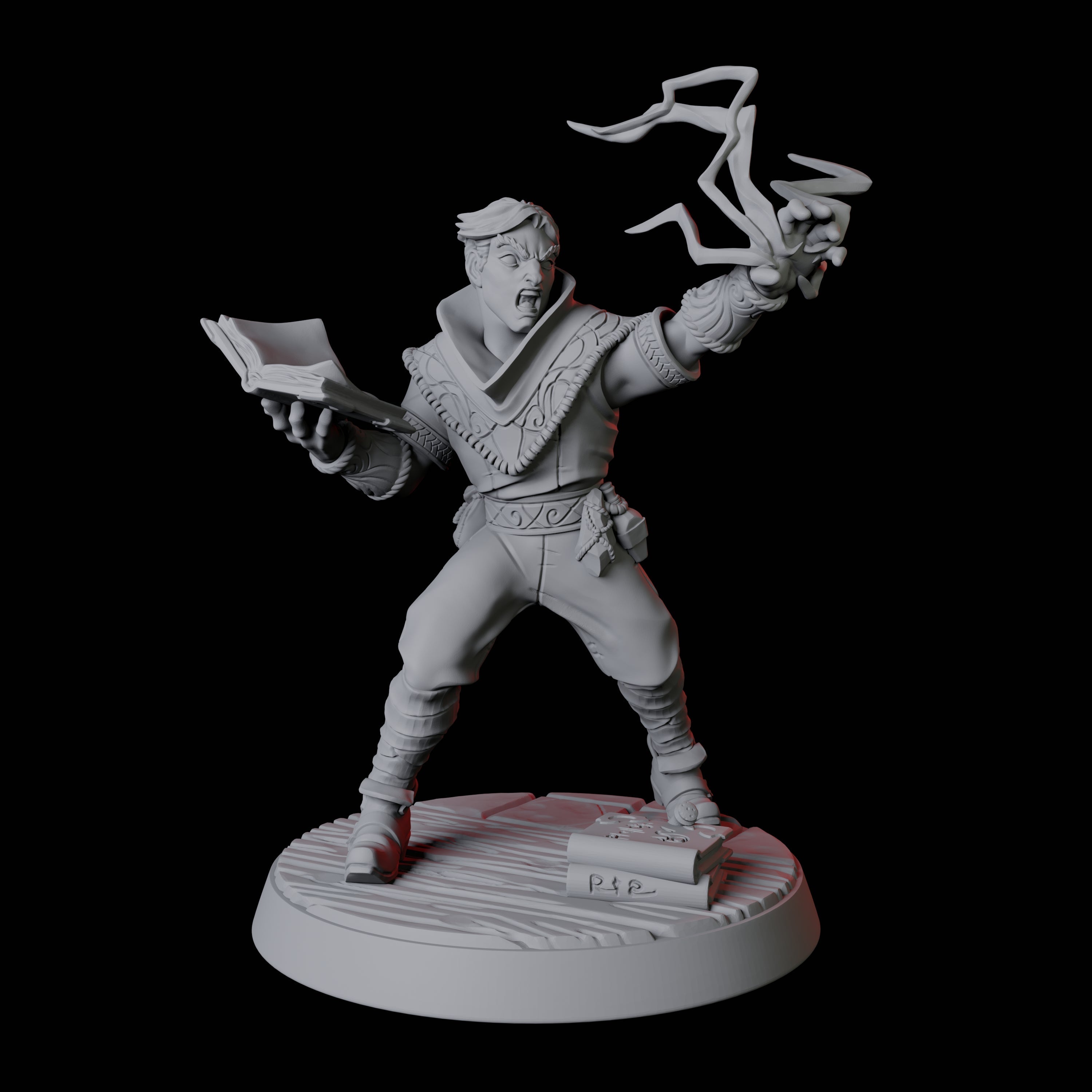 Apprentice Wizard C Miniature for Dungeons and Dragons, Pathfinder or other TTRPGs