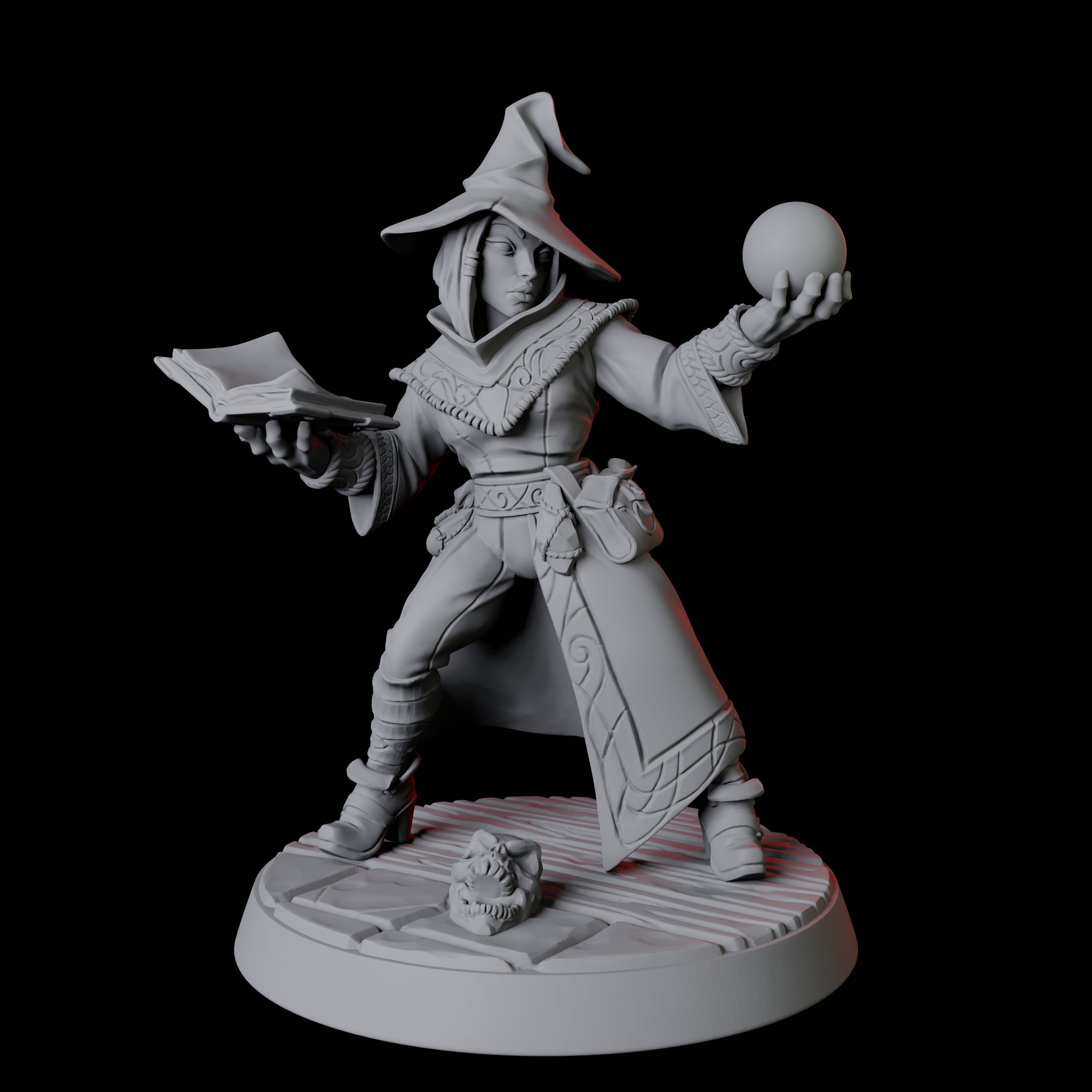 Apprentice Wizard D Miniature for Dungeons and Dragons, Pathfinder or other TTRPGs