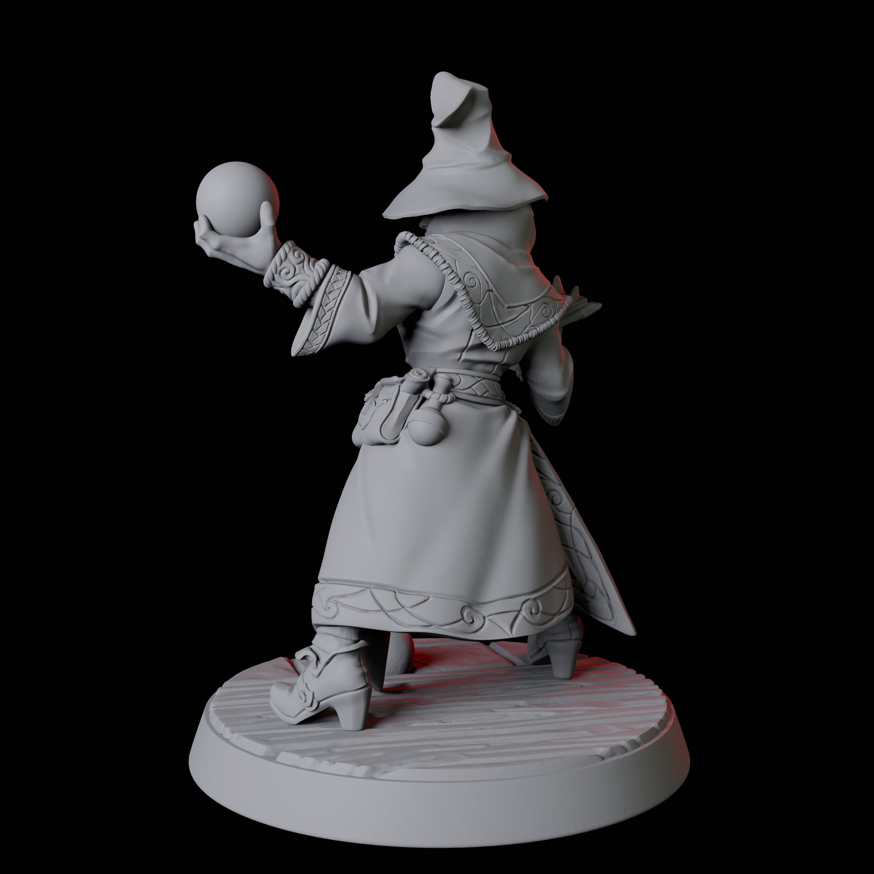 Apprentice Wizard D Miniature for Dungeons and Dragons, Pathfinder or other TTRPGs