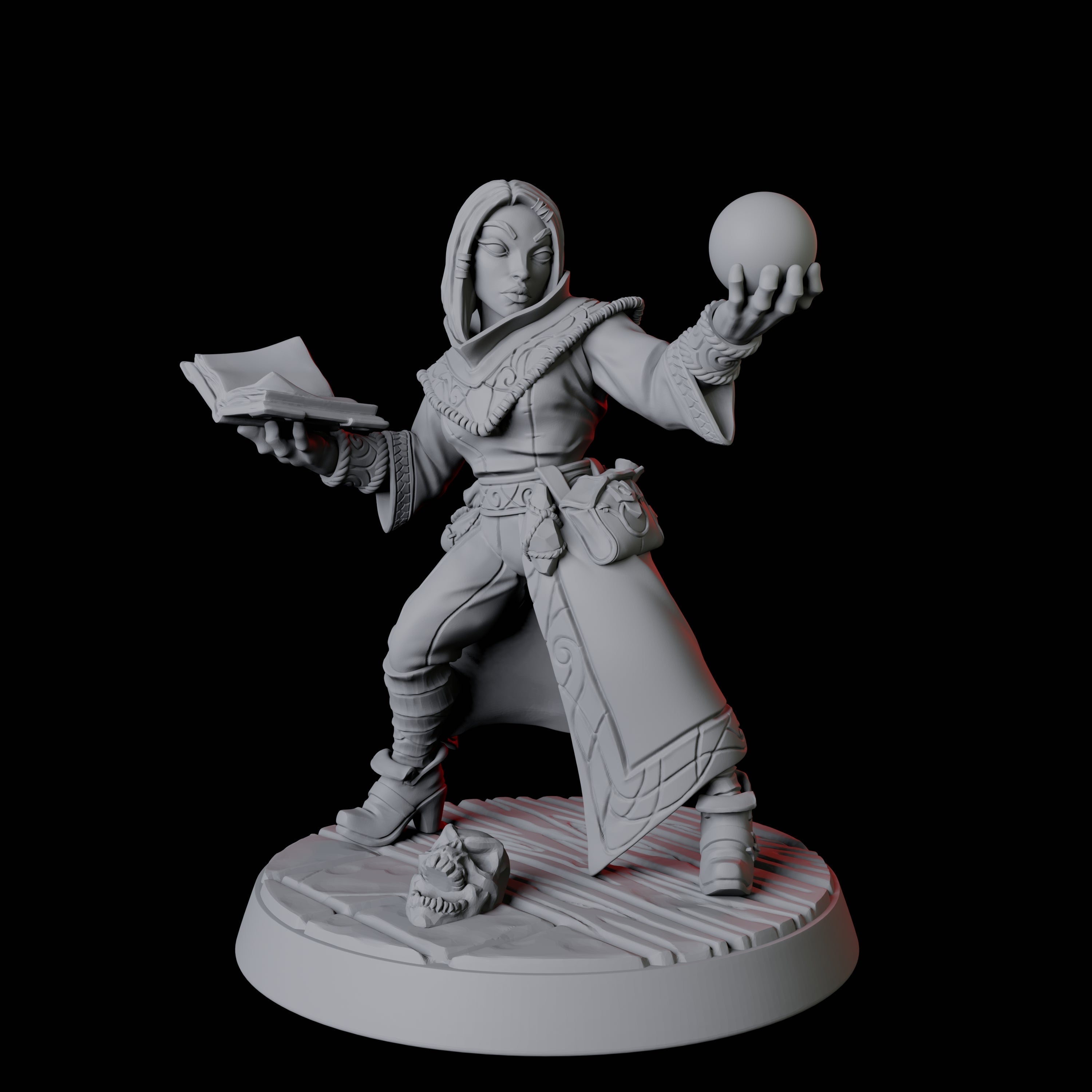 Apprentice Wizard D Miniature for Dungeons and Dragons, Pathfinder or other TTRPGs