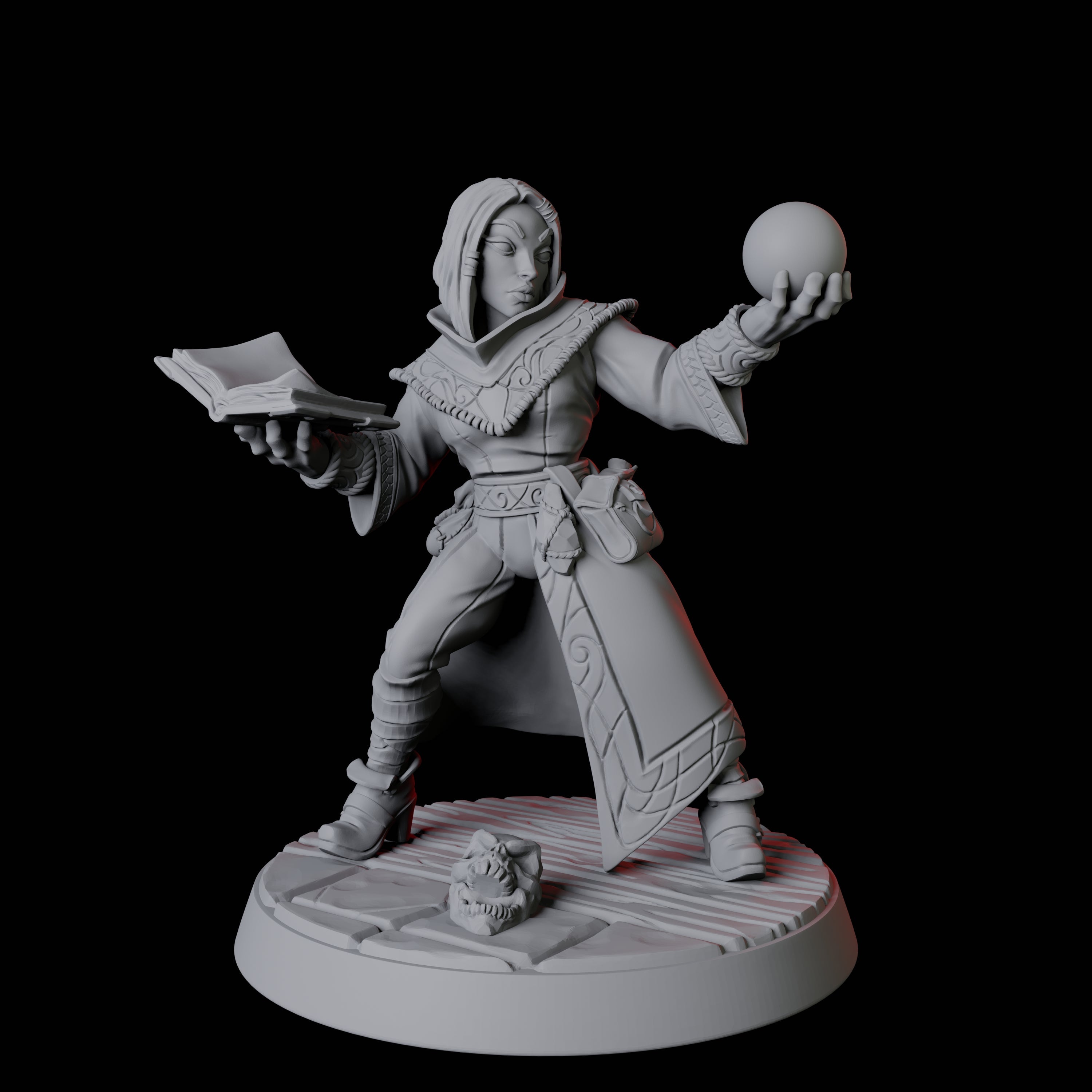 Apprentice Wizard D Miniature for Dungeons and Dragons, Pathfinder or other TTRPGs