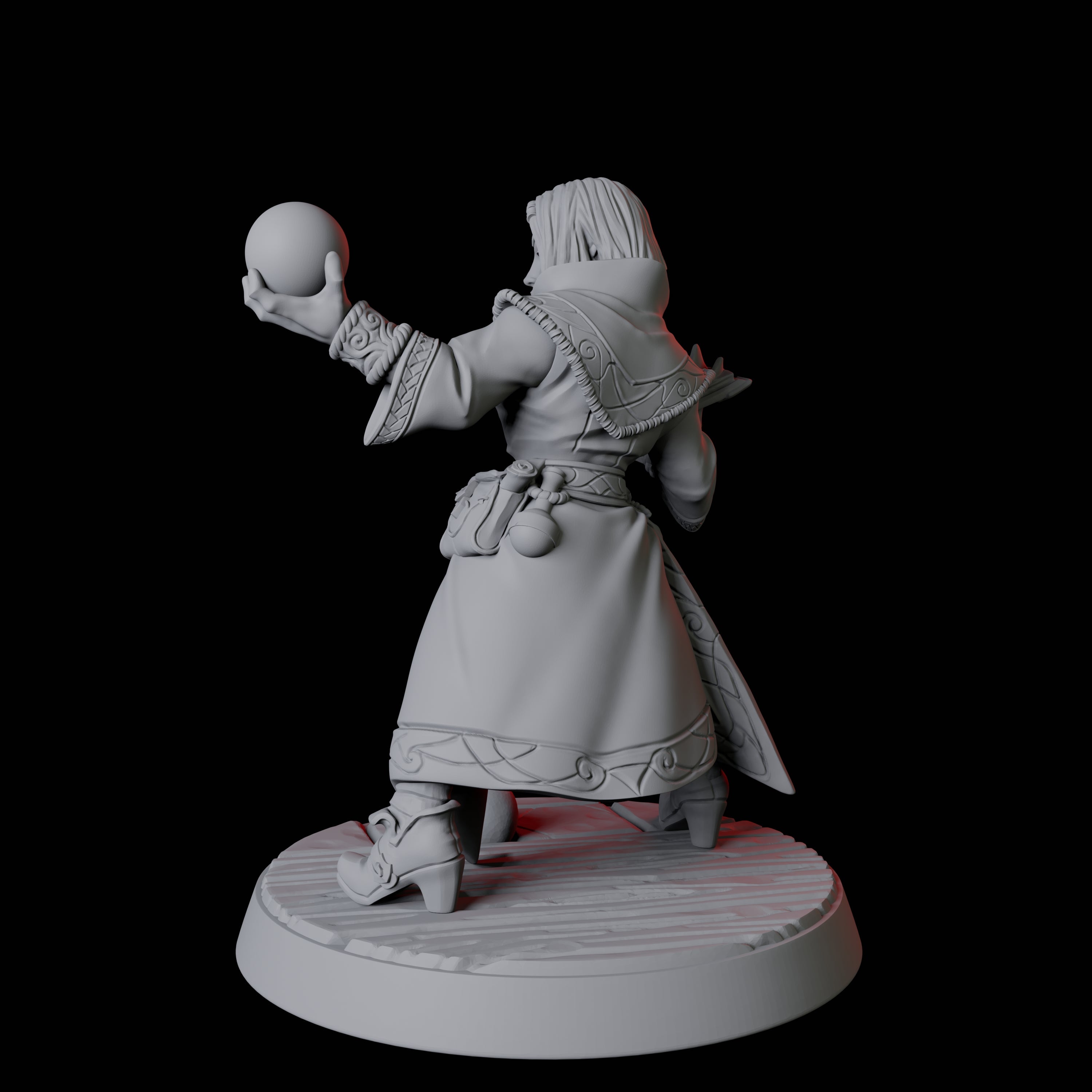 Apprentice Wizard D Miniature for Dungeons and Dragons, Pathfinder or other TTRPGs