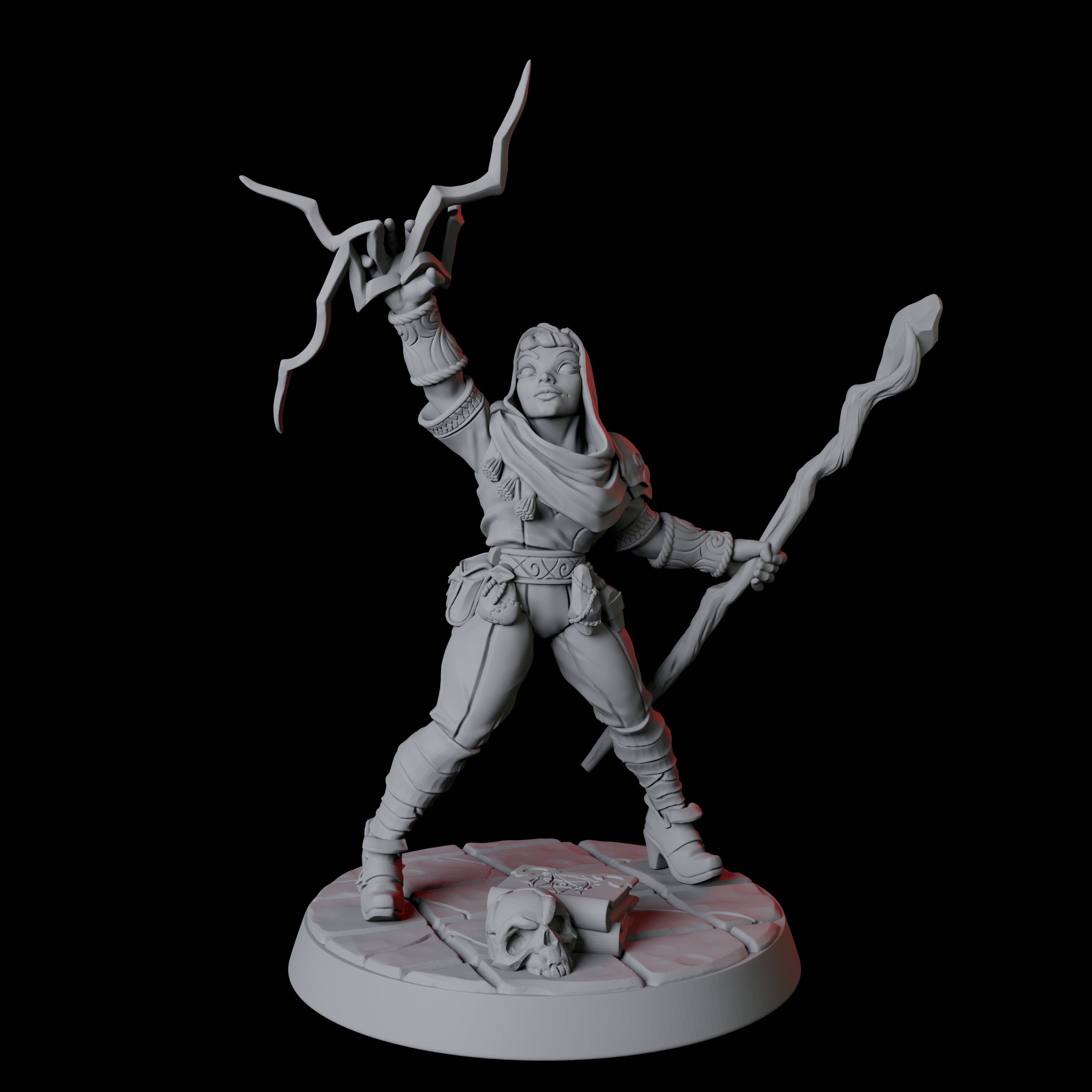 Apprentice Wizard F Miniature for Dungeons and Dragons, Pathfinder or other TTRPGs