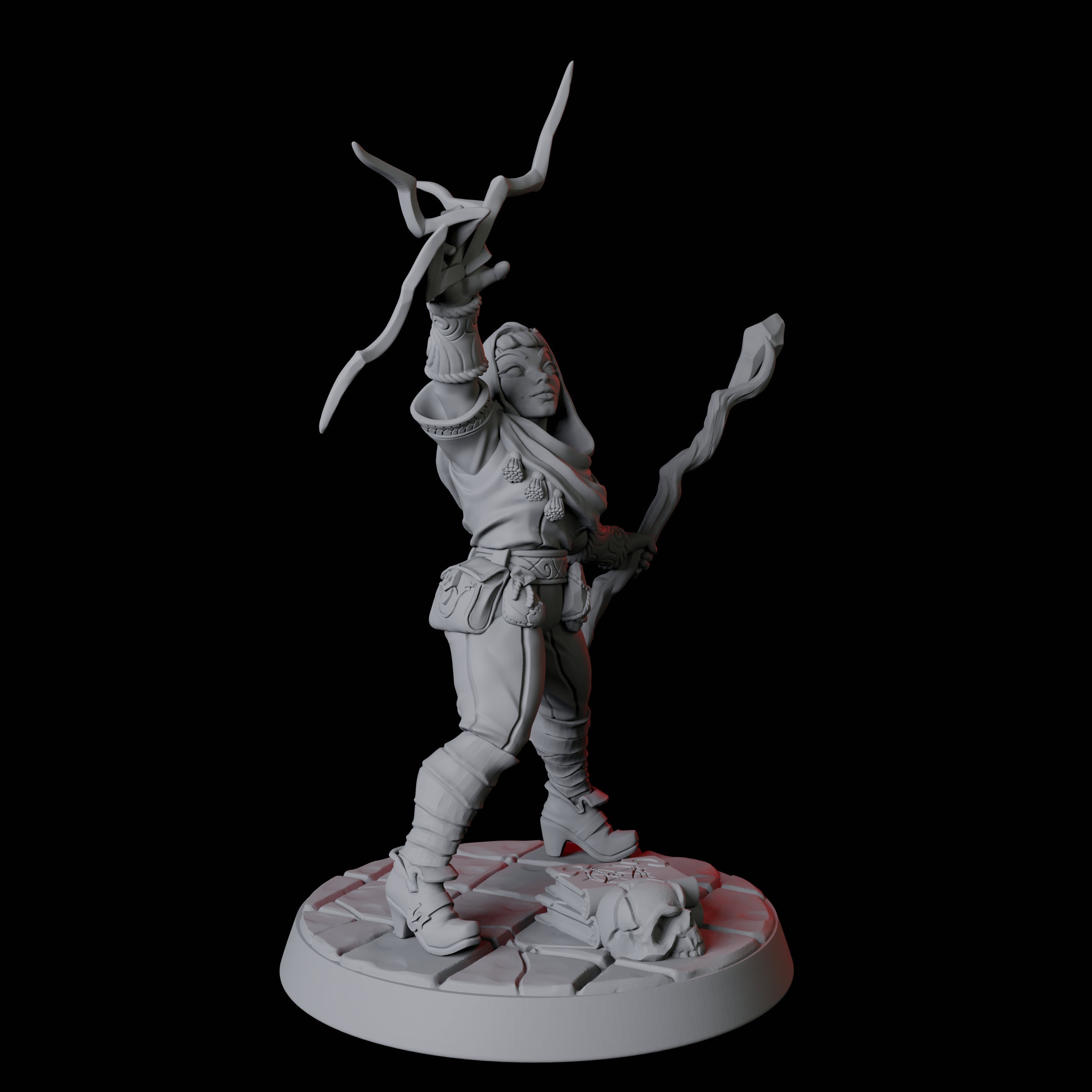 Apprentice Wizard F Miniature for Dungeons and Dragons, Pathfinder or other TTRPGs