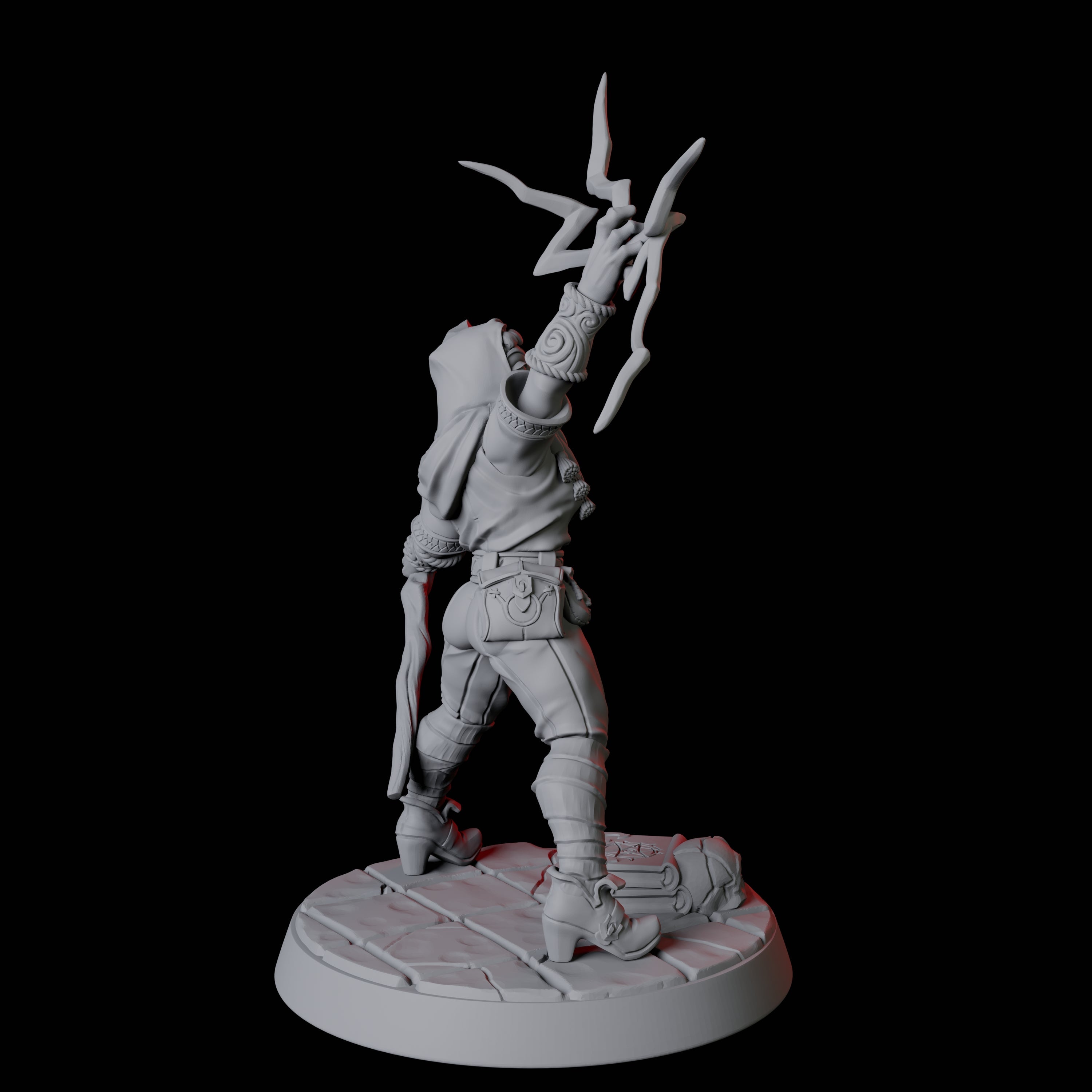 Apprentice Wizard F Miniature for Dungeons and Dragons, Pathfinder or other TTRPGs