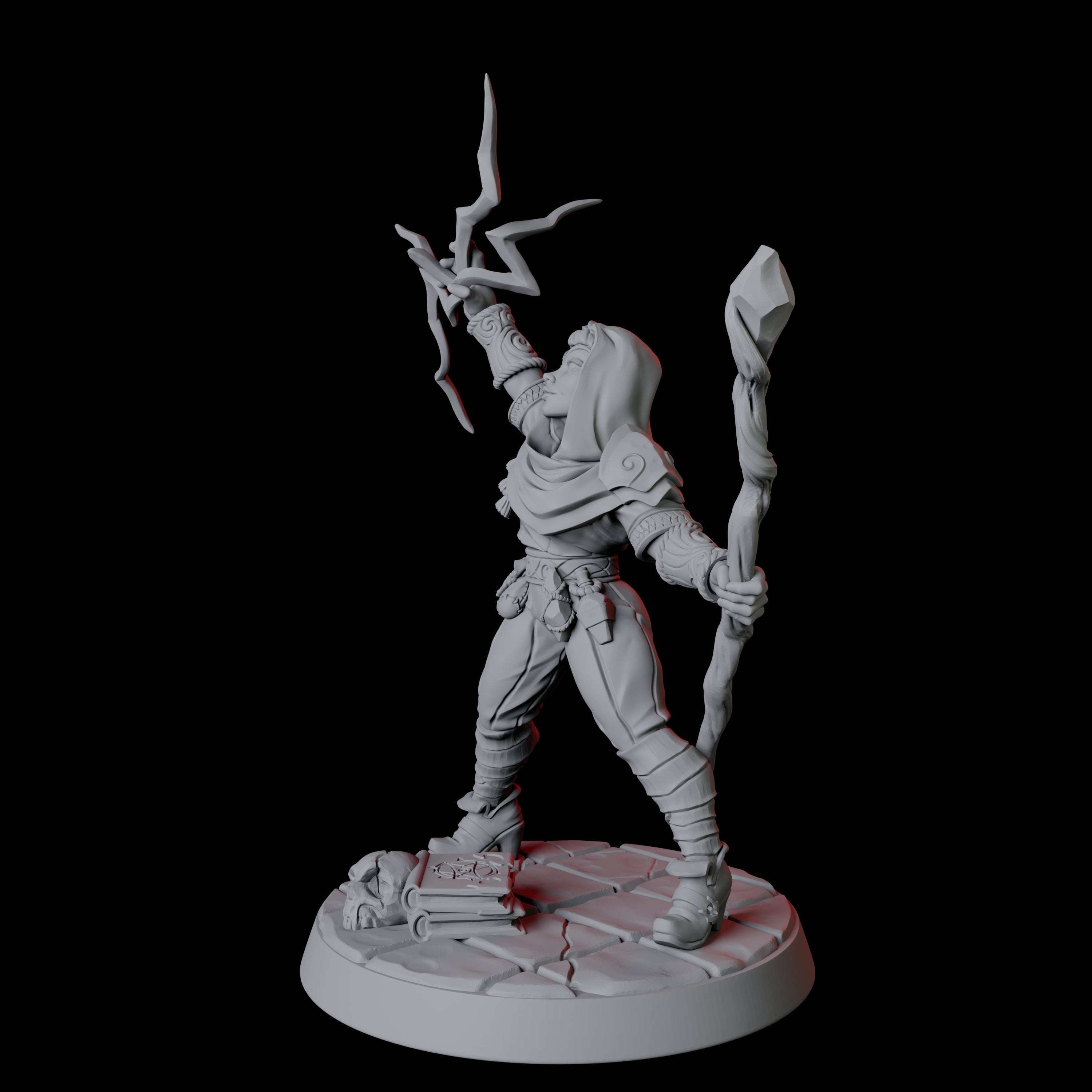 Apprentice Wizard F Miniature for Dungeons and Dragons, Pathfinder or other TTRPGs