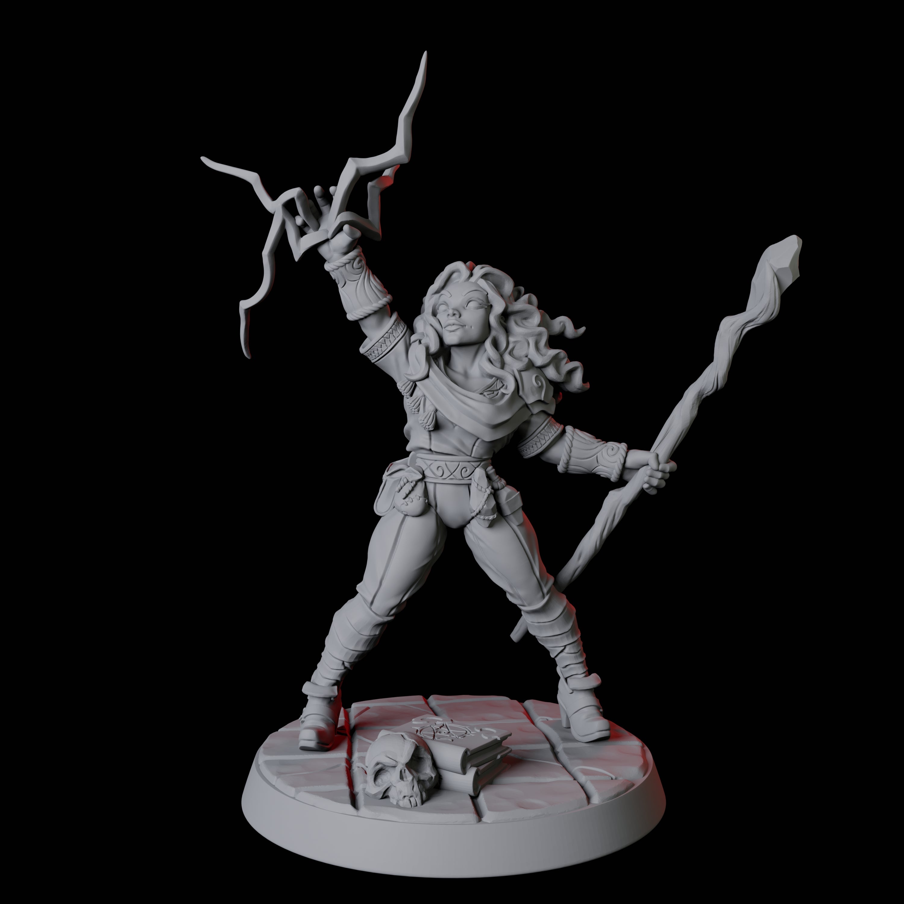 Apprentice Wizard F Miniature for Dungeons and Dragons, Pathfinder or other TTRPGs