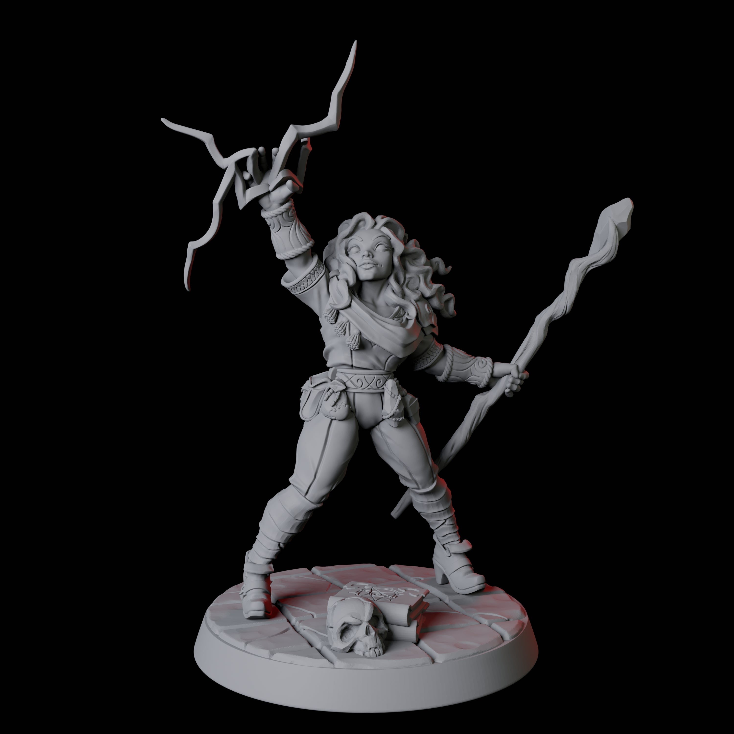 Apprentice Wizard F Miniature for Dungeons and Dragons, Pathfinder or other TTRPGs