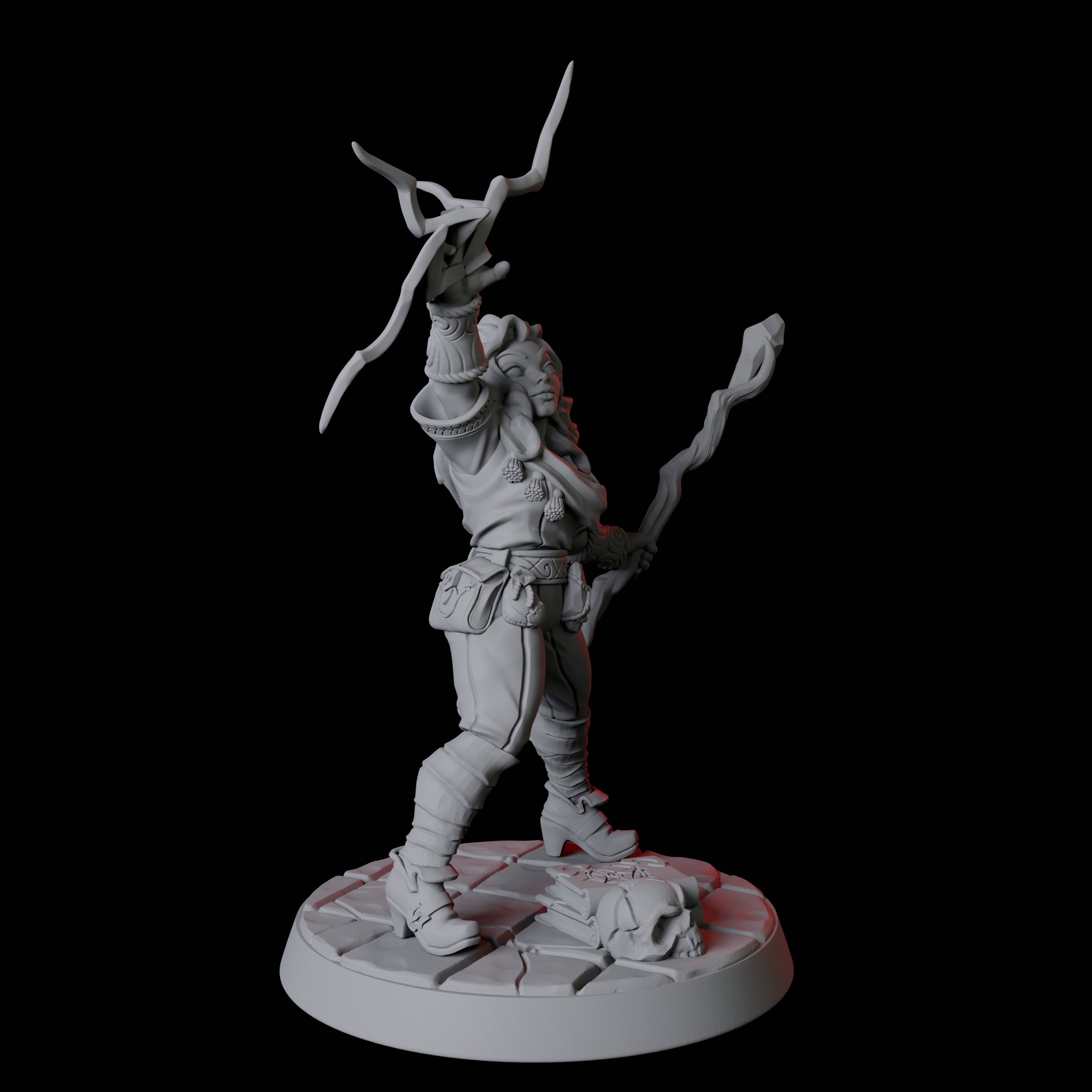 Apprentice Wizard F Miniature for Dungeons and Dragons, Pathfinder or other TTRPGs