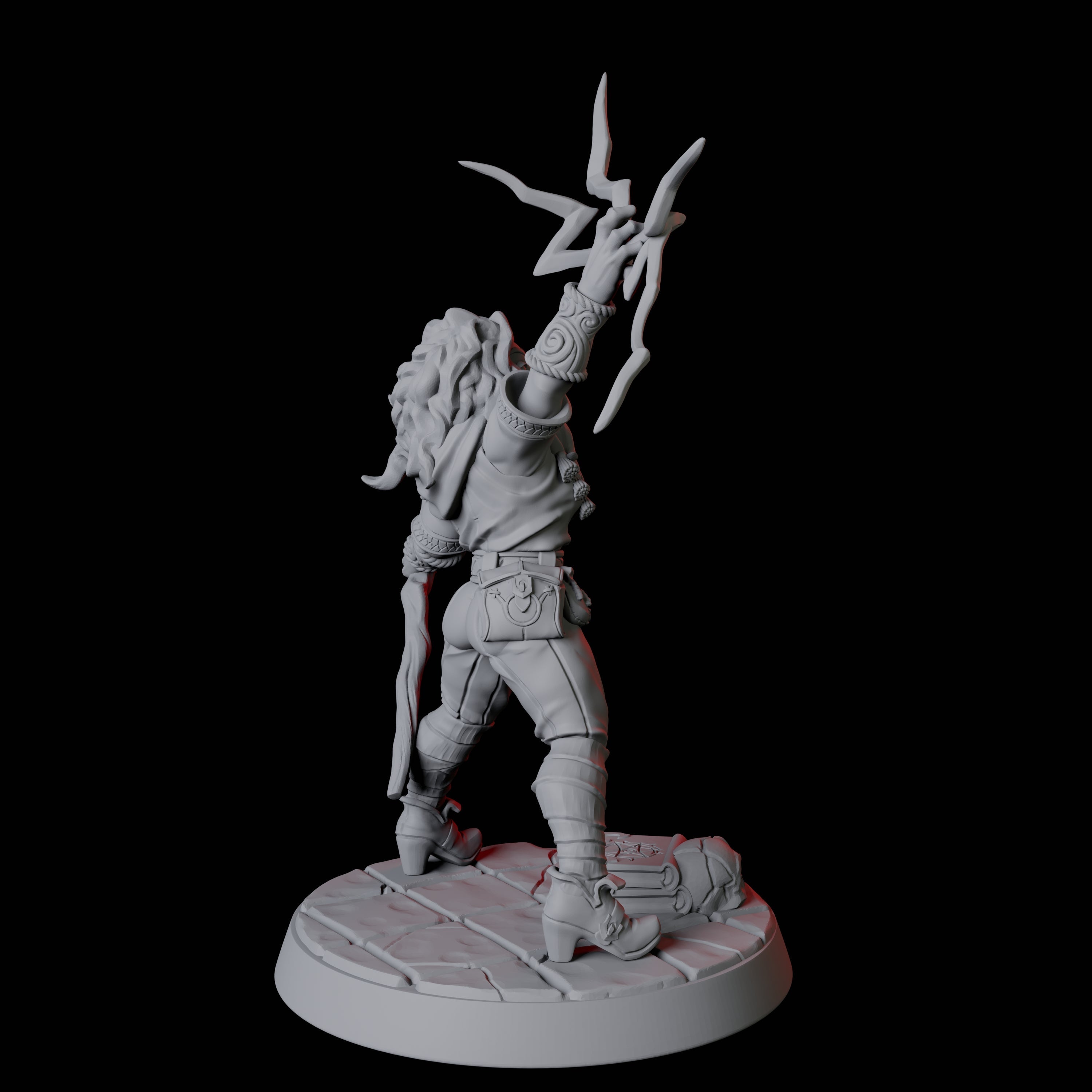 Apprentice Wizard F Miniature for Dungeons and Dragons, Pathfinder or other TTRPGs