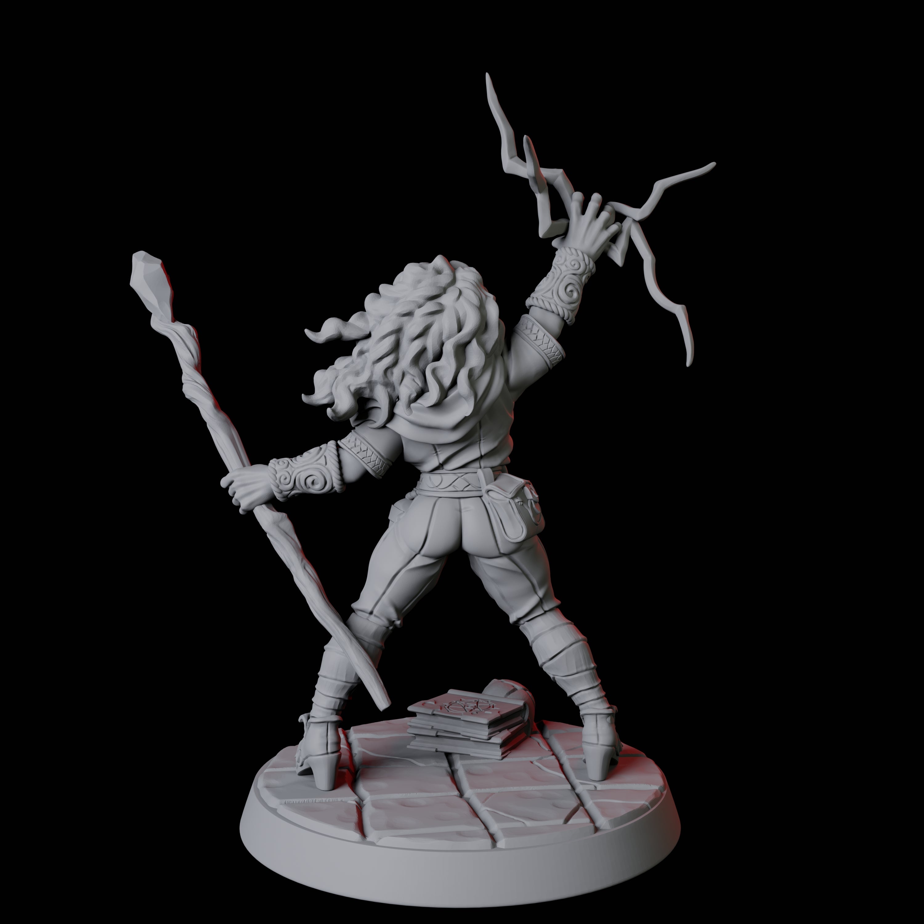 Apprentice Wizard F Miniature for Dungeons and Dragons, Pathfinder or other TTRPGs