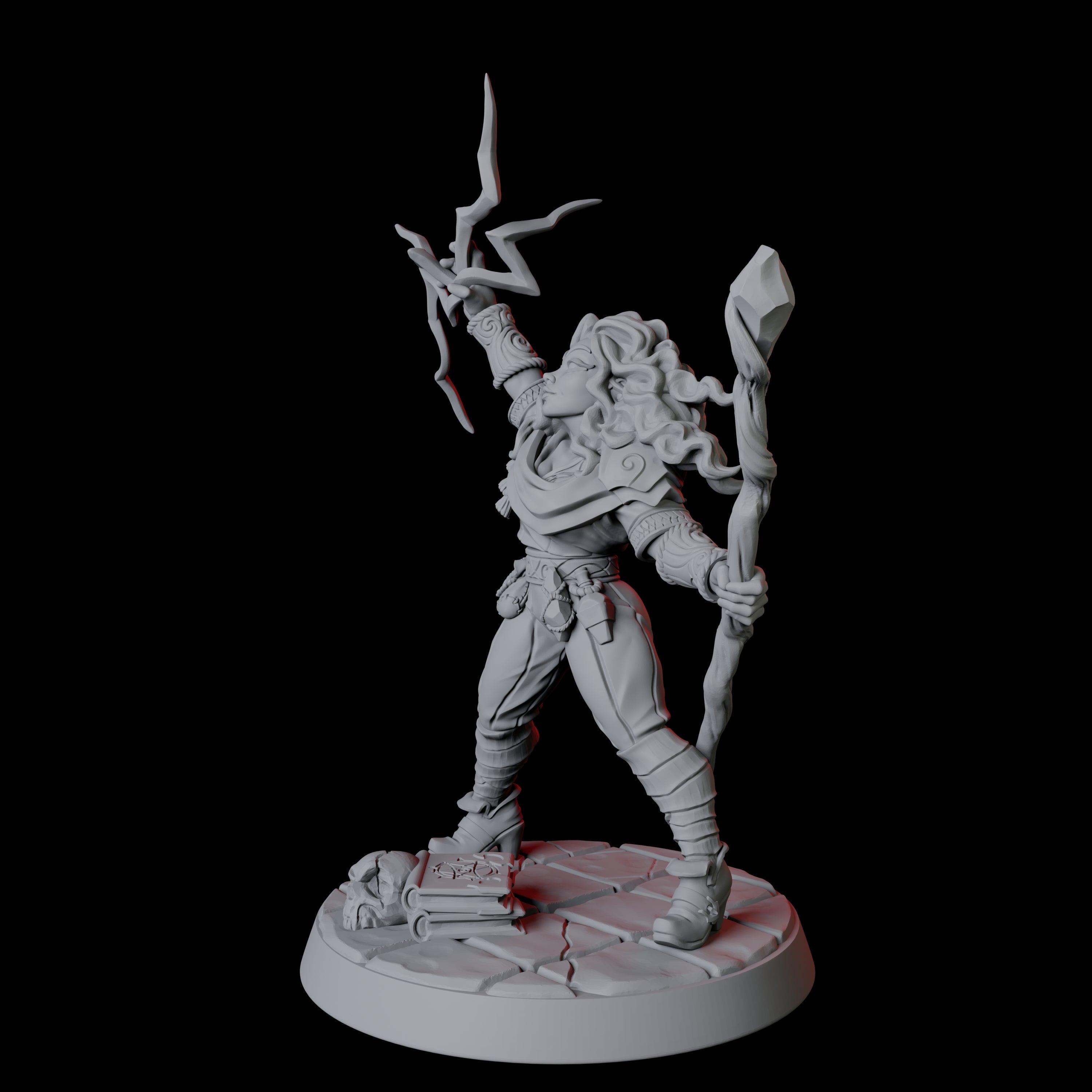 Apprentice Wizard F Miniature for Dungeons and Dragons, Pathfinder or other TTRPGs