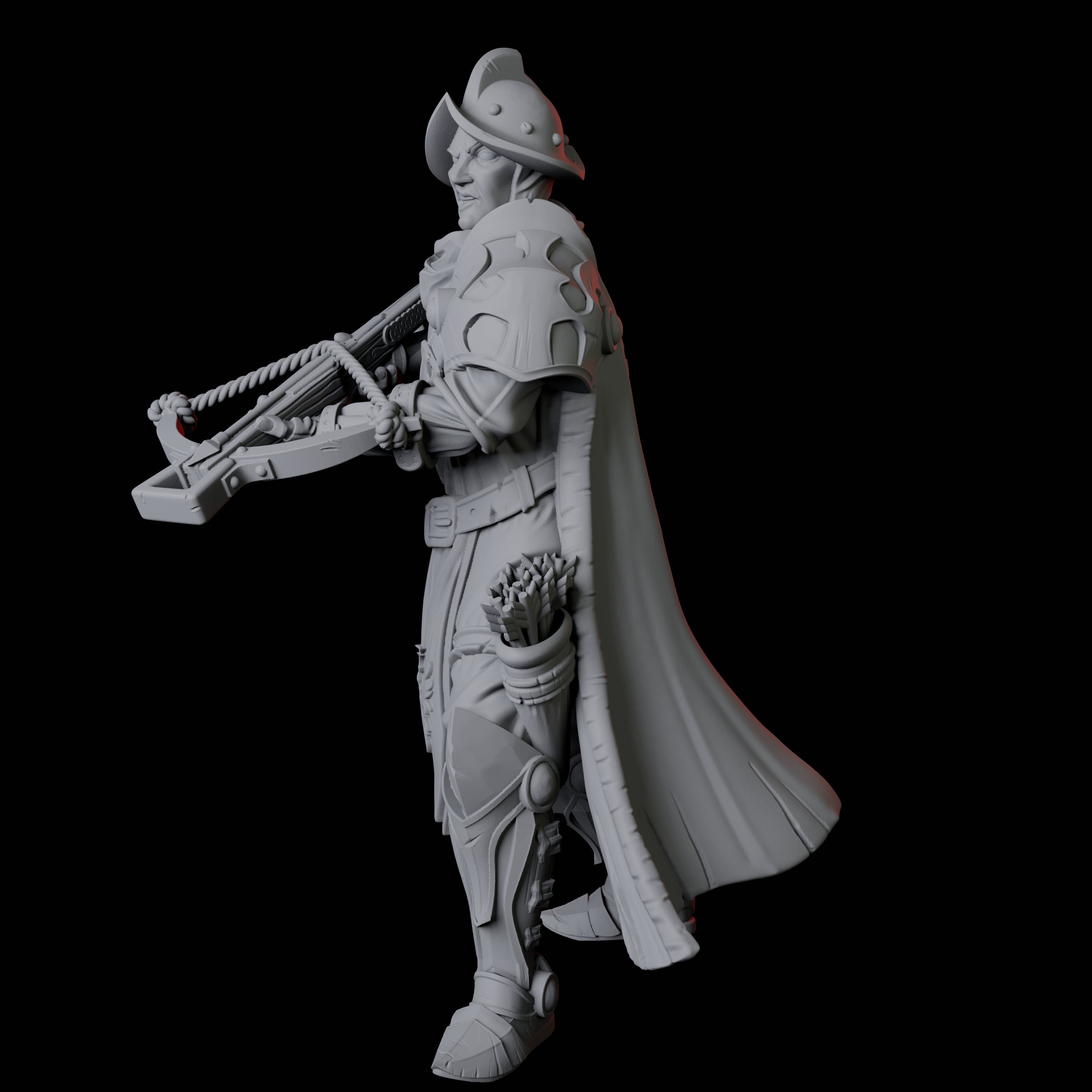 Arbalist Knight A Miniature for Dungeons and Dragons, Pathfinder or other TTRPGs