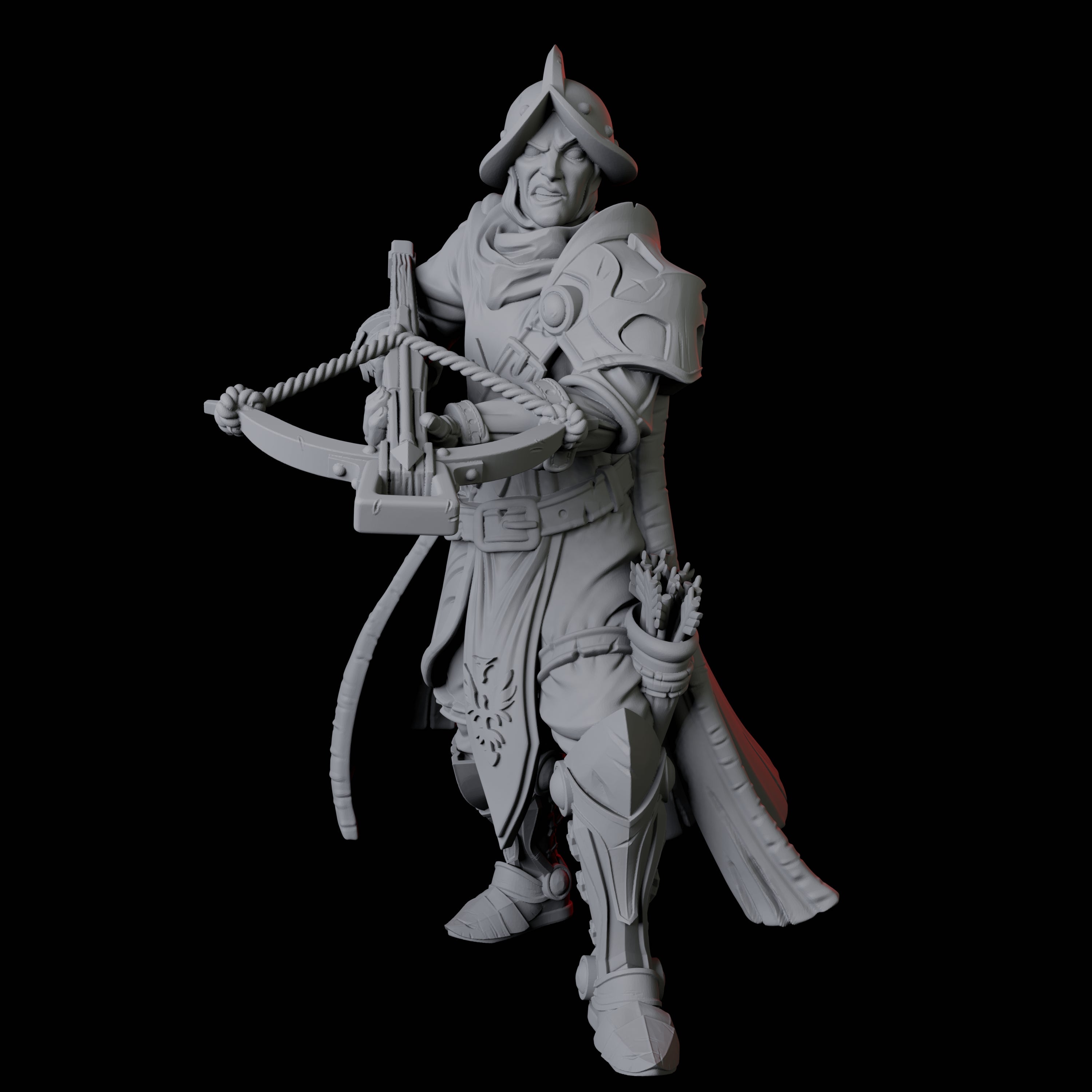 Arbalist Knight A Miniature for Dungeons and Dragons, Pathfinder or other TTRPGs