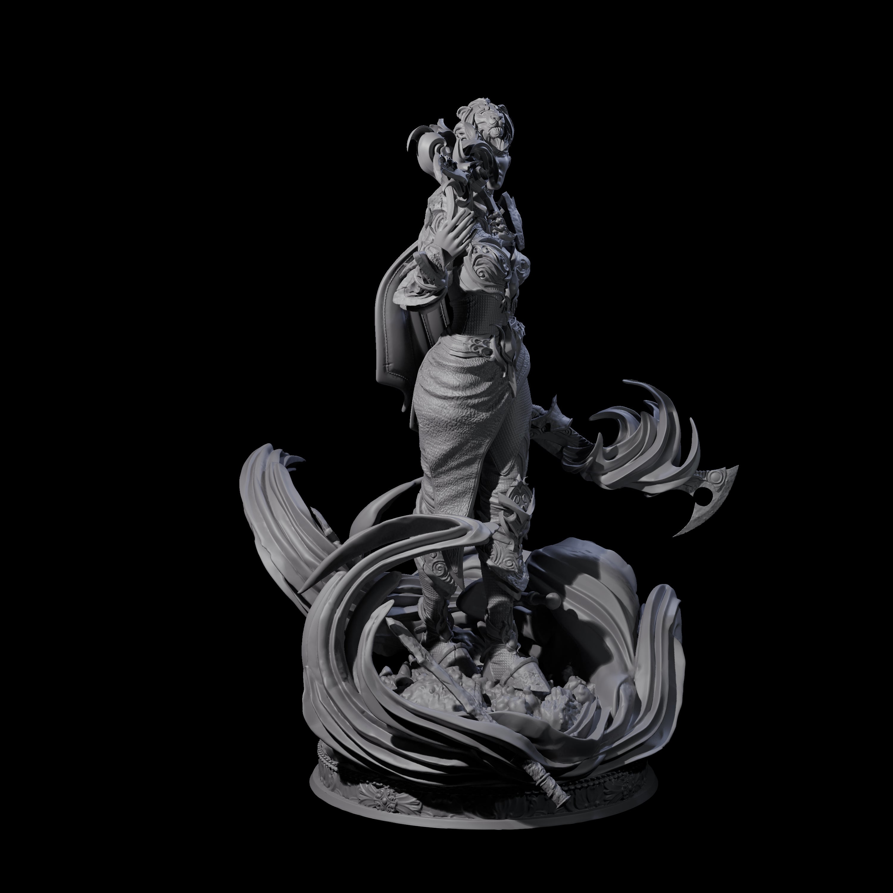 Arcane Blade Dancer Miniature for Dungeons and Dragons, Pathfinder or other TTRPGs