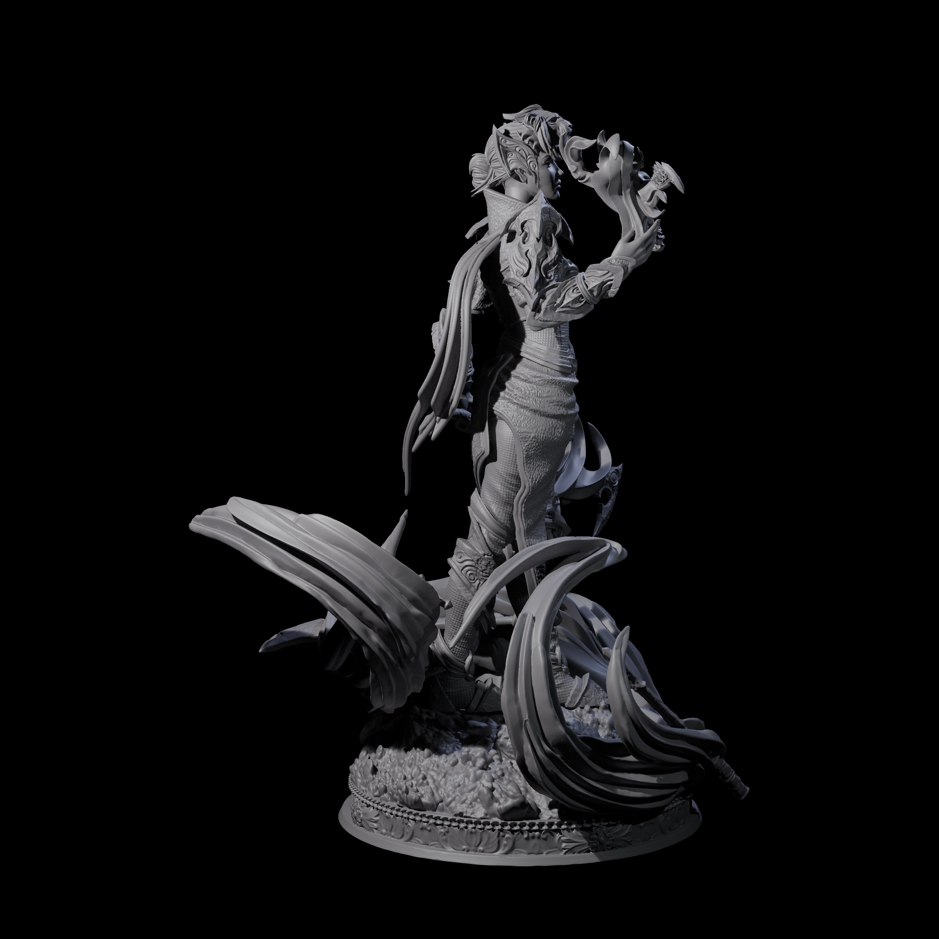 Arcane Blade Dancer Miniature for Dungeons and Dragons, Pathfinder or other TTRPGs