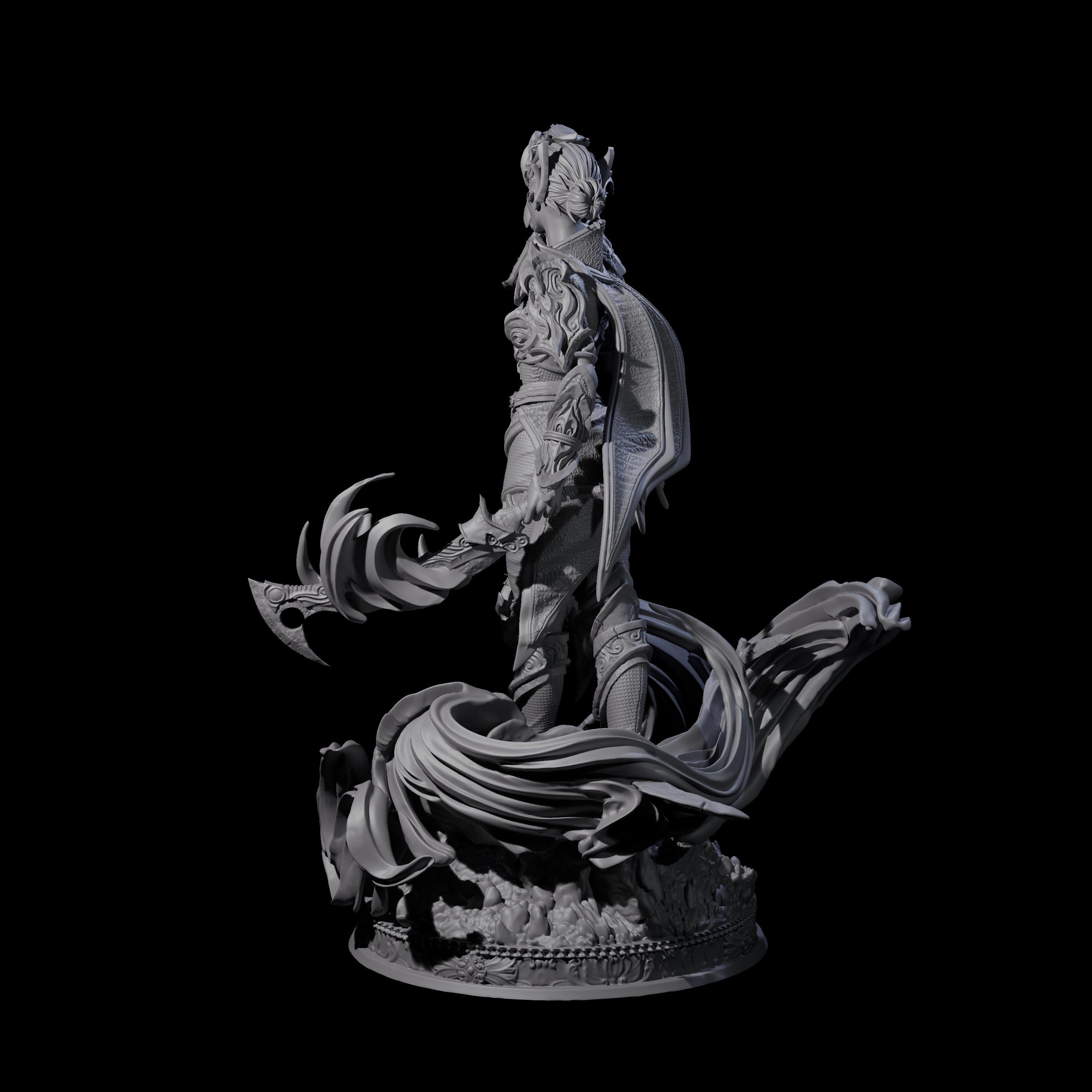 Arcane Blade Dancer Miniature for Dungeons and Dragons, Pathfinder or other TTRPGs