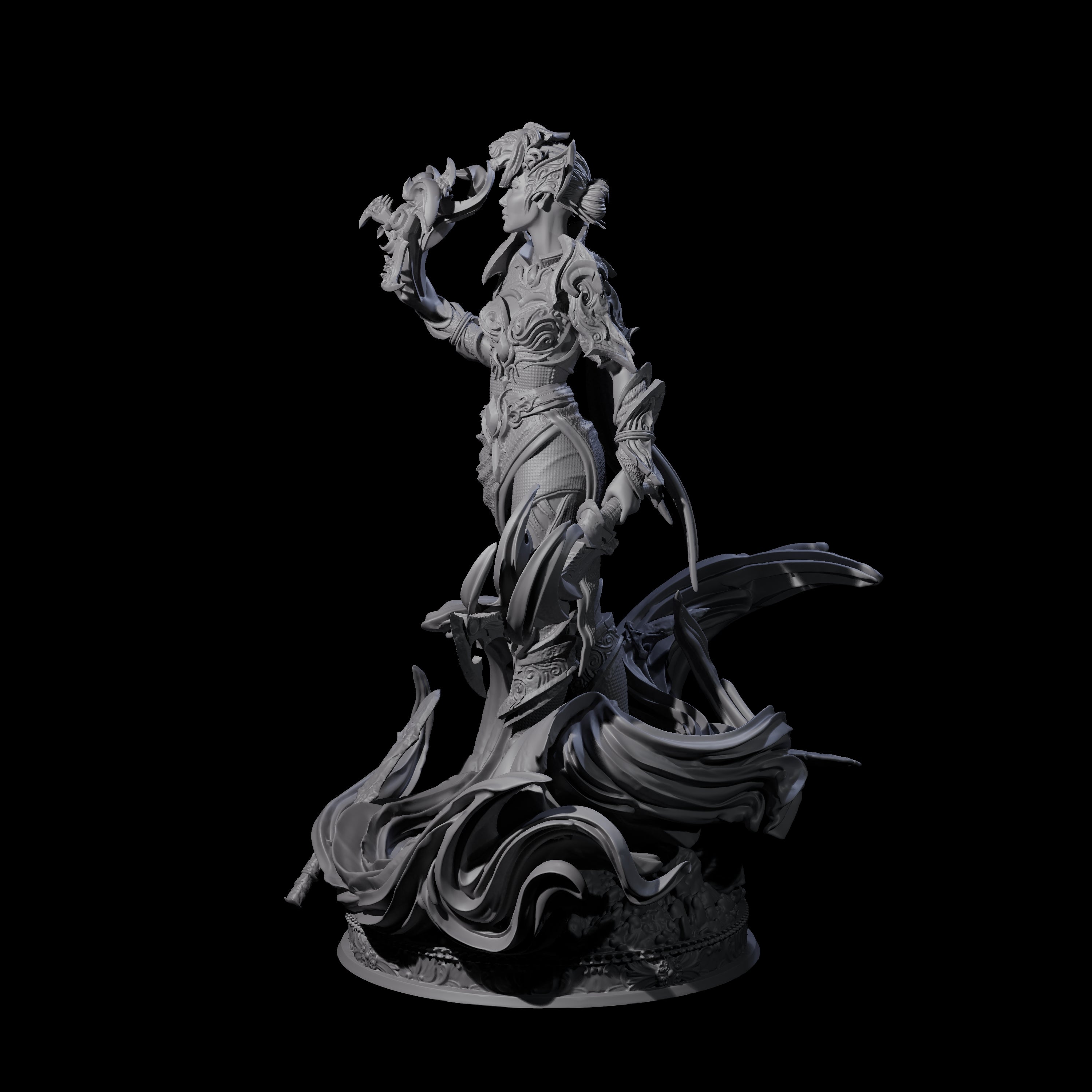 Arcane Blade Dancer Miniature for Dungeons and Dragons, Pathfinder or other TTRPGs