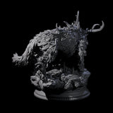 Arching Fae Wood Wolf Miniature for Dungeons and Dragons, Pathfinder or other TTRPGs