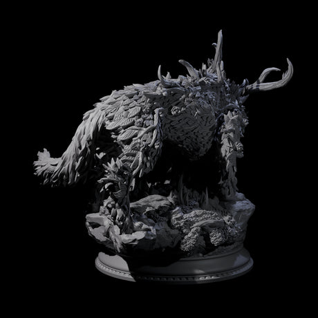 Arching Fae Wood Wolf Miniature for Dungeons and Dragons, Pathfinder or other TTRPGs