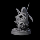 Arctic Dohwar Fisher Miniature for Dungeons and Dragons, Pathfinder or other TTRPGs