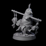 Arctic Dohwar Fisher Miniature for Dungeons and Dragons, Pathfinder or other TTRPGs