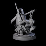 Arctic Dohwar Fisher Miniature for Dungeons and Dragons, Pathfinder or other TTRPGs