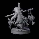 Arctic Dohwar Fisher Miniature for Dungeons and Dragons, Pathfinder or other TTRPGs