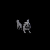 Arctic Sled Dogs Miniature for Dungeons and Dragons, Pathfinder or other TTRPGs