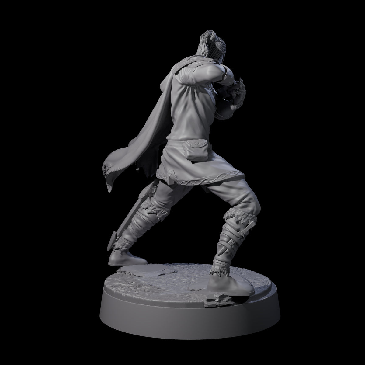 Arethain - Confident Swordman Miniature for Dungeons and Dragons, Pathfinder or other TTRPGs