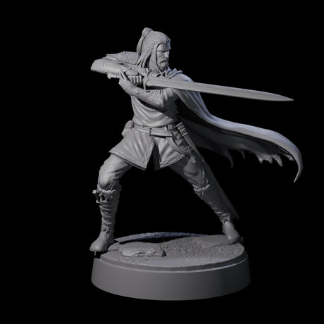 Arethain - Confident Swordman Miniature for Dungeons and Dragons, Pathfinder or other TTRPGs