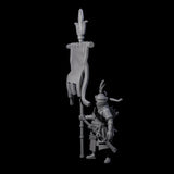 Arm Aching Human Flagbearer Miniature for Dungeons and Dragons, Pathfinder or other TTRPGs
