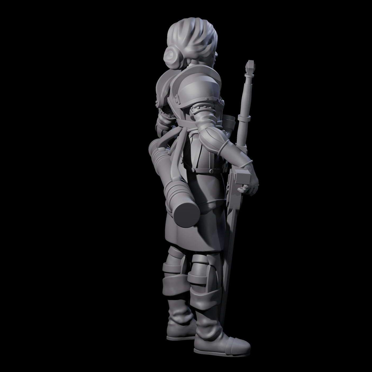 Armed Cartographer Miniature for Dungeons and Dragons, Pathfinder or other TTRPGs