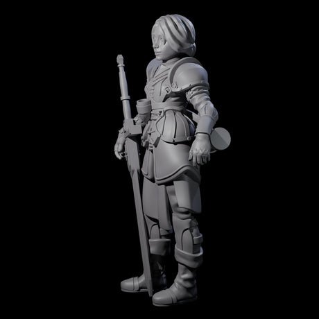 Armed Cartographer Miniature for Dungeons and Dragons, Pathfinder or other TTRPGs