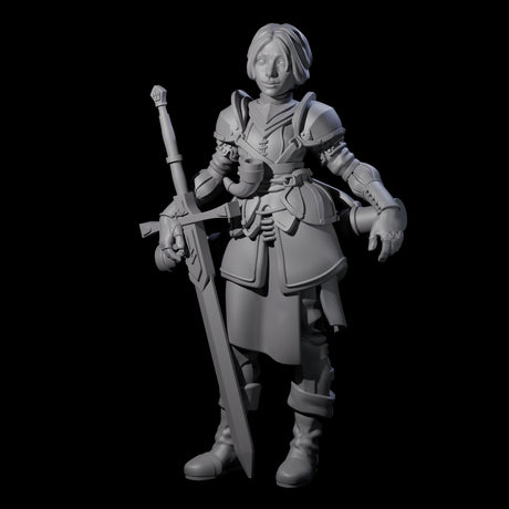 Armed Cartographer Miniature for Dungeons and Dragons, Pathfinder or other TTRPGs