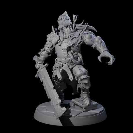 Armed Menacing Zombie Archer Miniature for Dungeons and Dragons, Pathfinder or other TTRPGs