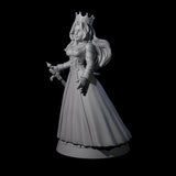 Armed Queen Miniature for Dungeons and Dragons, Pathfinder or other TTRPGs
