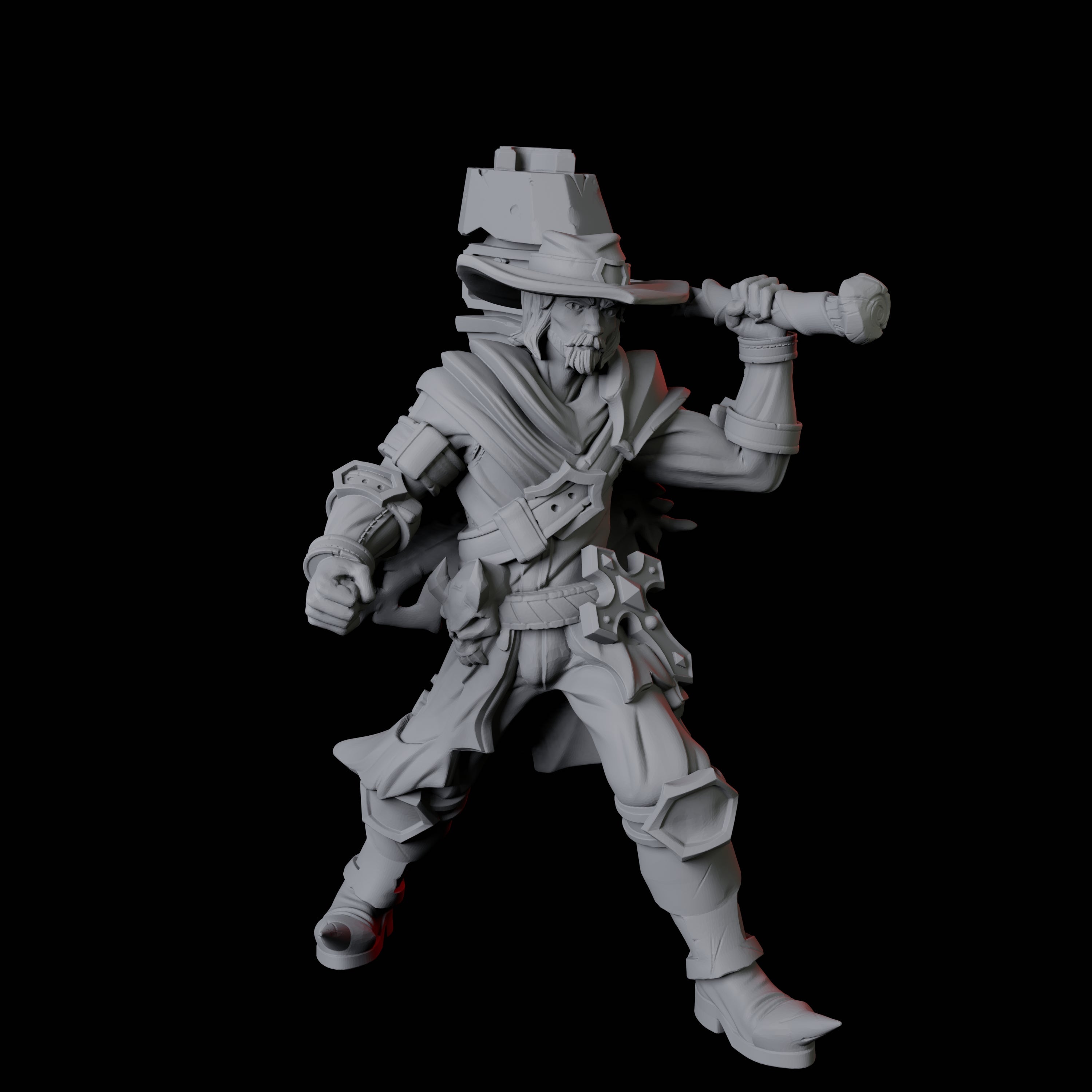 Armed Ruffian D Miniature for Dungeons and Dragons, Pathfinder or other TTRPGs