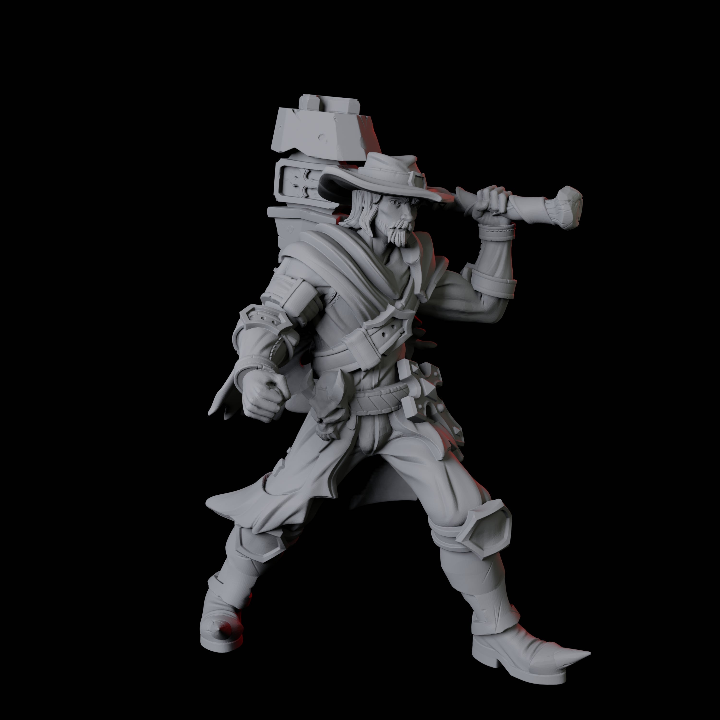 Armed Ruffian D Miniature for Dungeons and Dragons, Pathfinder or other TTRPGs