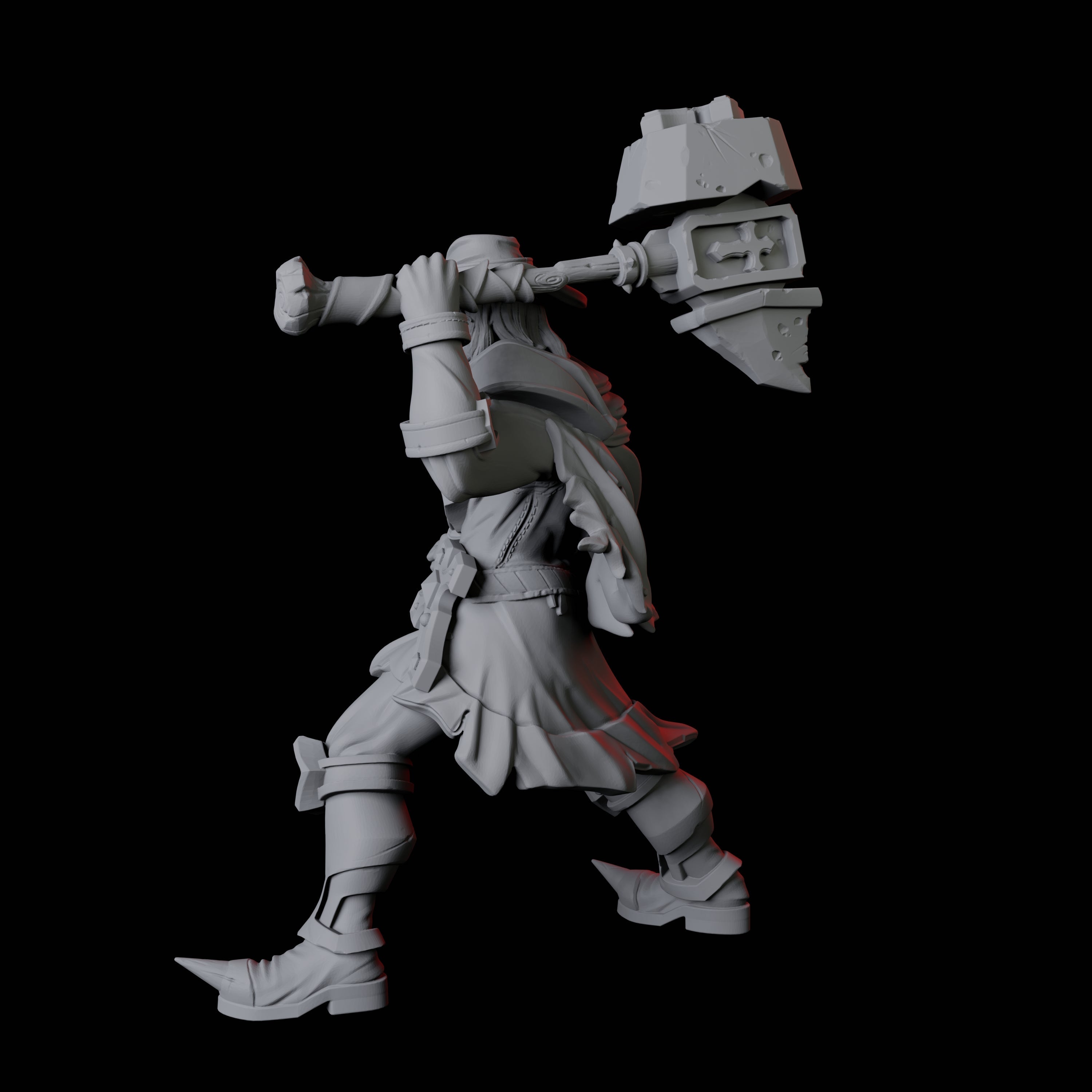 Armed Ruffian D Miniature for Dungeons and Dragons, Pathfinder or other TTRPGs