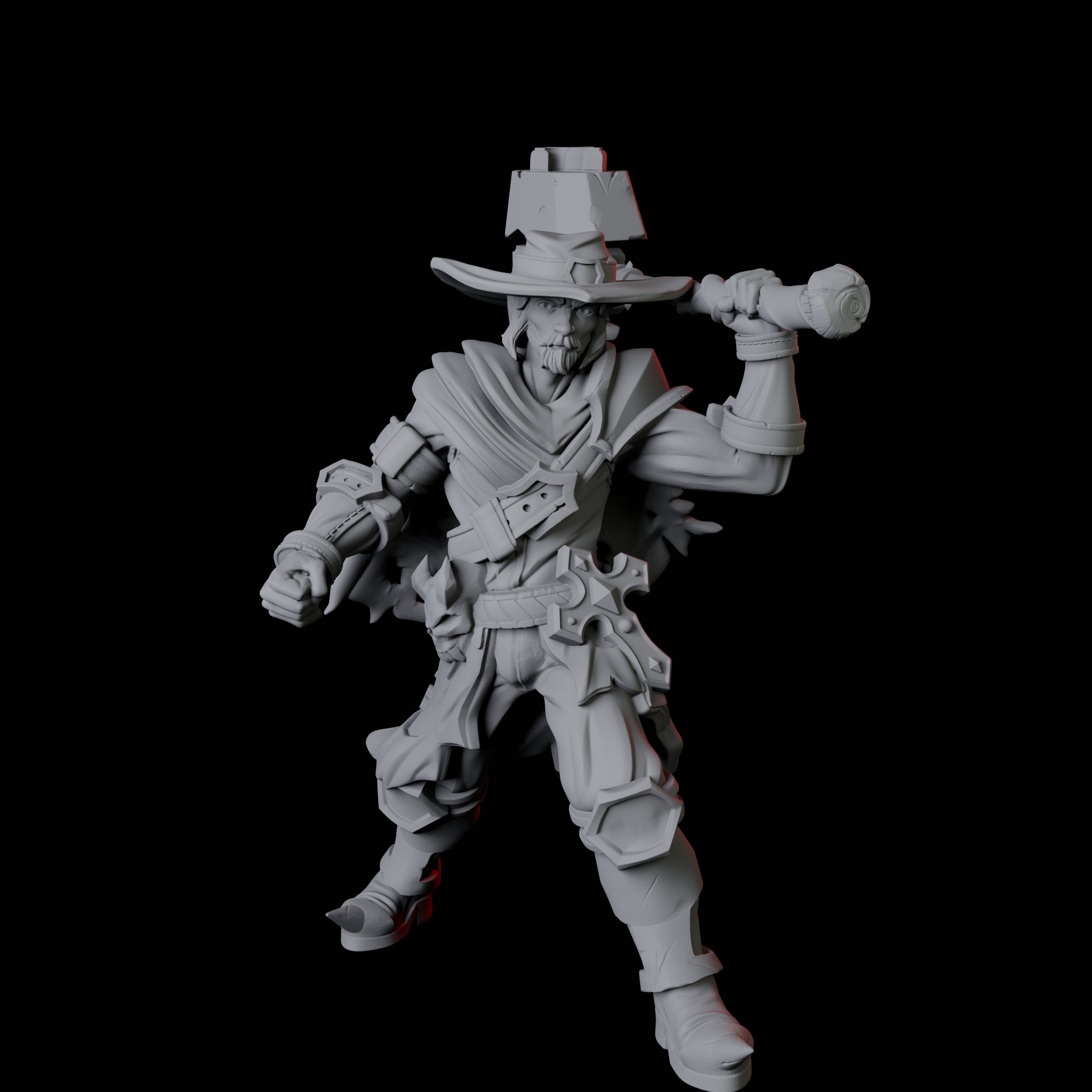 Armed Ruffian D Miniature for Dungeons and Dragons, Pathfinder or other TTRPGs