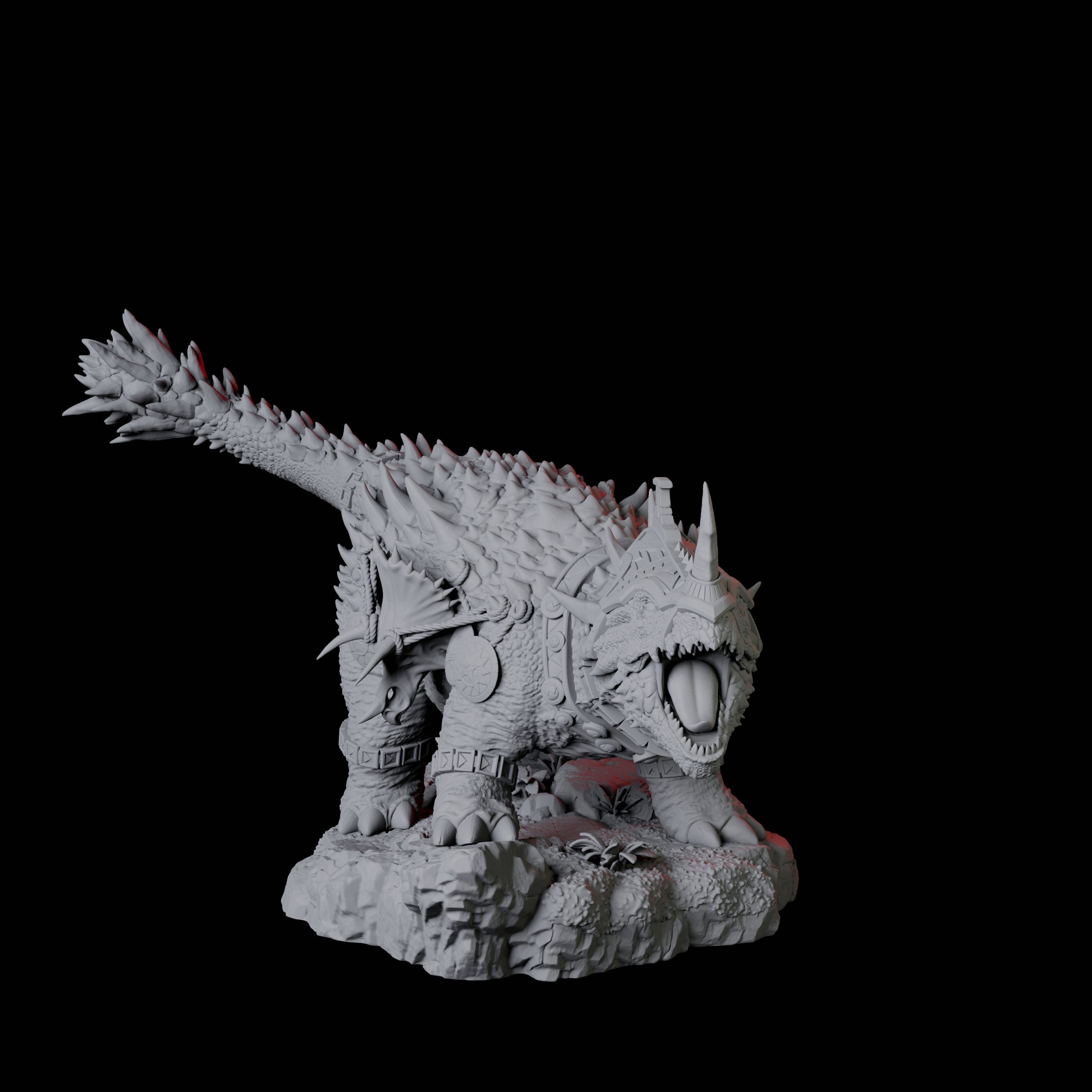 Armoured Ankylosaurus Miniature for Dungeons and Dragons, Pathfinder or other TTRPGs