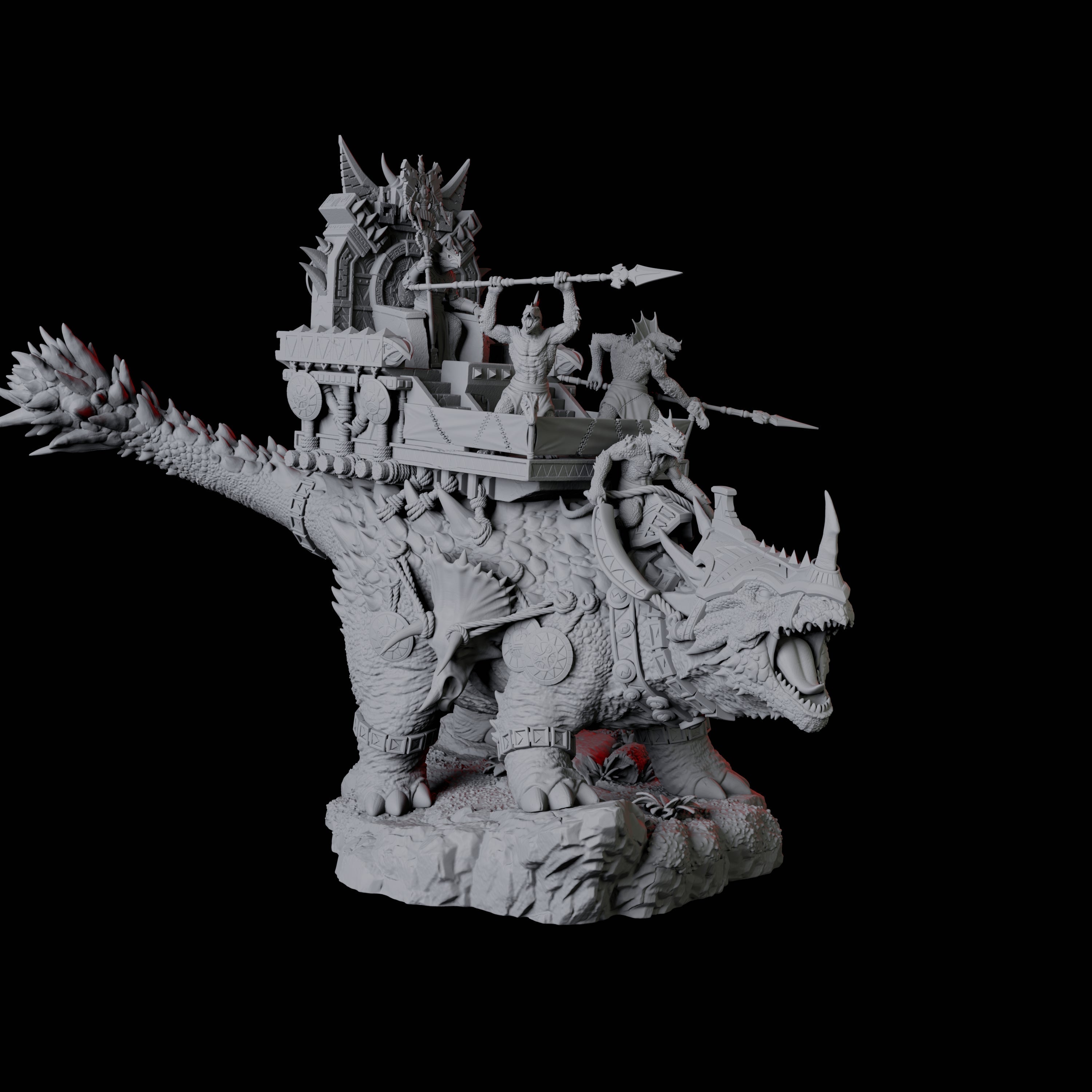 Armoured Ankylosaurus Miniature for Dungeons and Dragons, Pathfinder or other TTRPGs