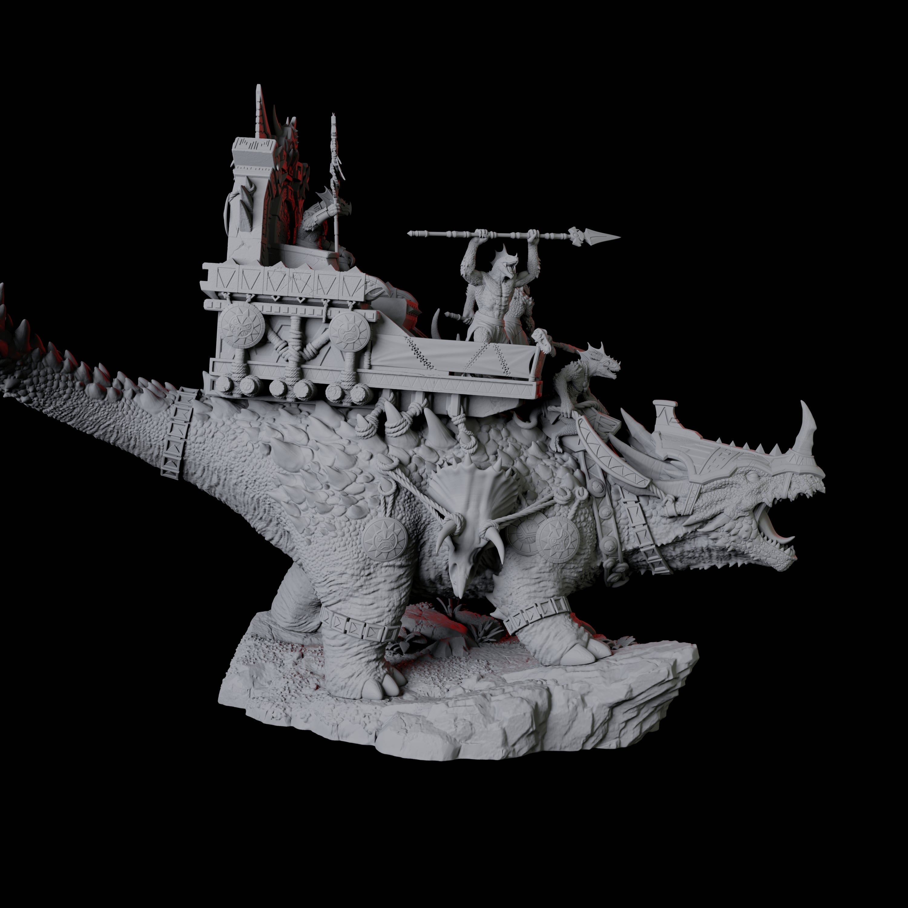 Armoured Ankylosaurus Miniature for Dungeons and Dragons, Pathfinder or other TTRPGs