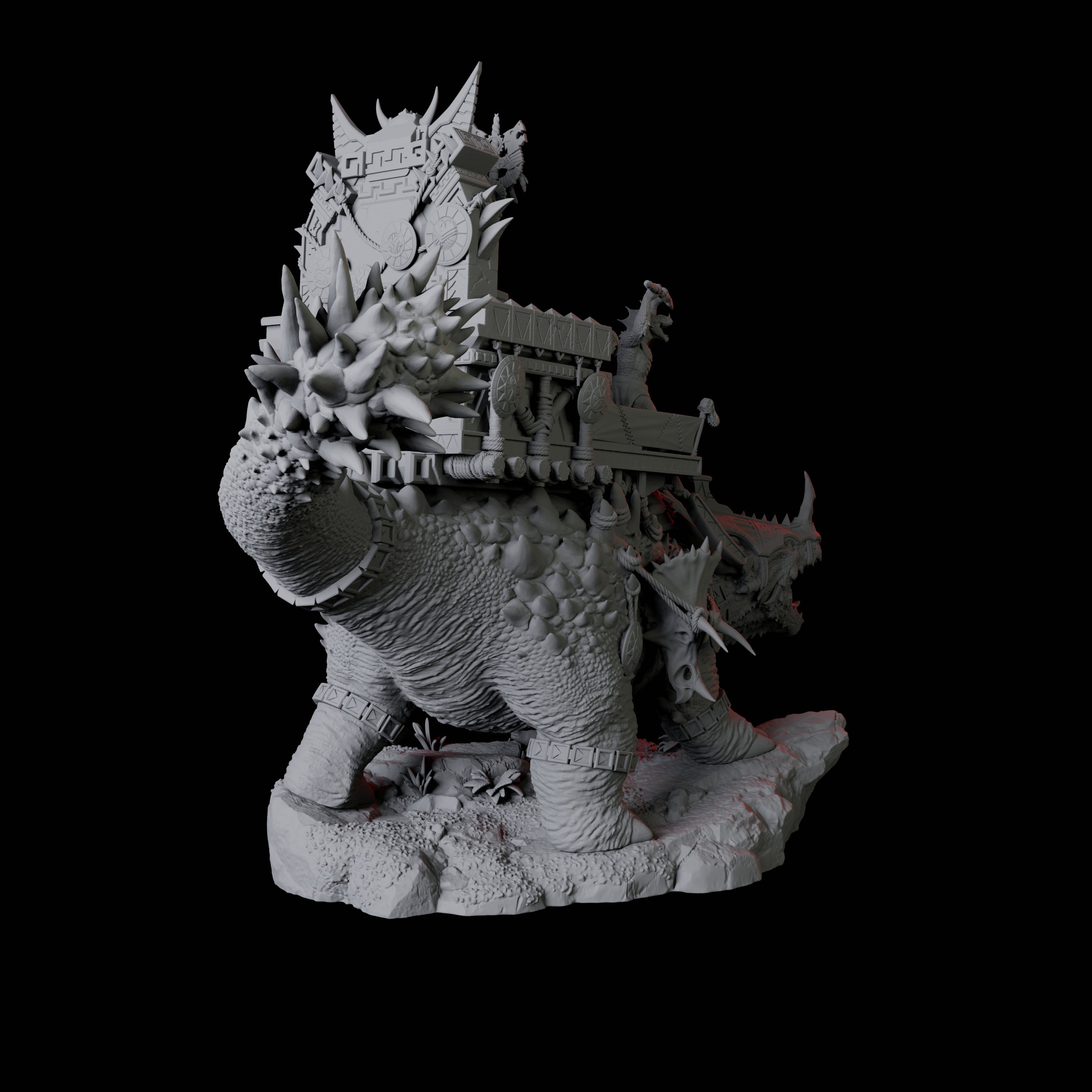 Armoured Ankylosaurus Miniature for Dungeons and Dragons, Pathfinder or other TTRPGs