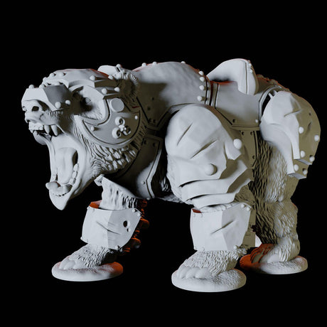 Armoured Bear Type A Miniature for Dungeons and Dragons, Pathfinder or other TTRPGs