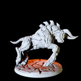 Armoured Bull Type B Miniature for Dungeons and Dragons, Pathfinder or other TTRPGs