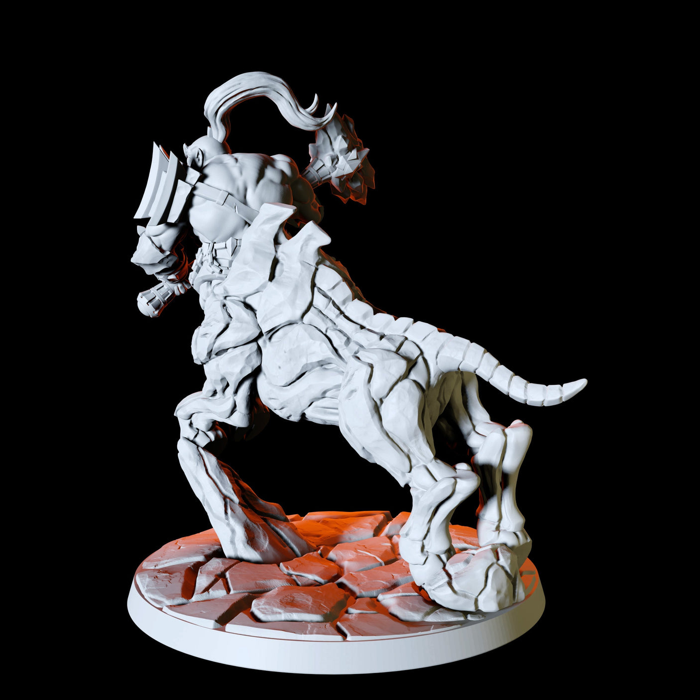 Armoured Centaur Type B Miniature for Dungeons and Dragons, Pathfinder or other TTRPGs